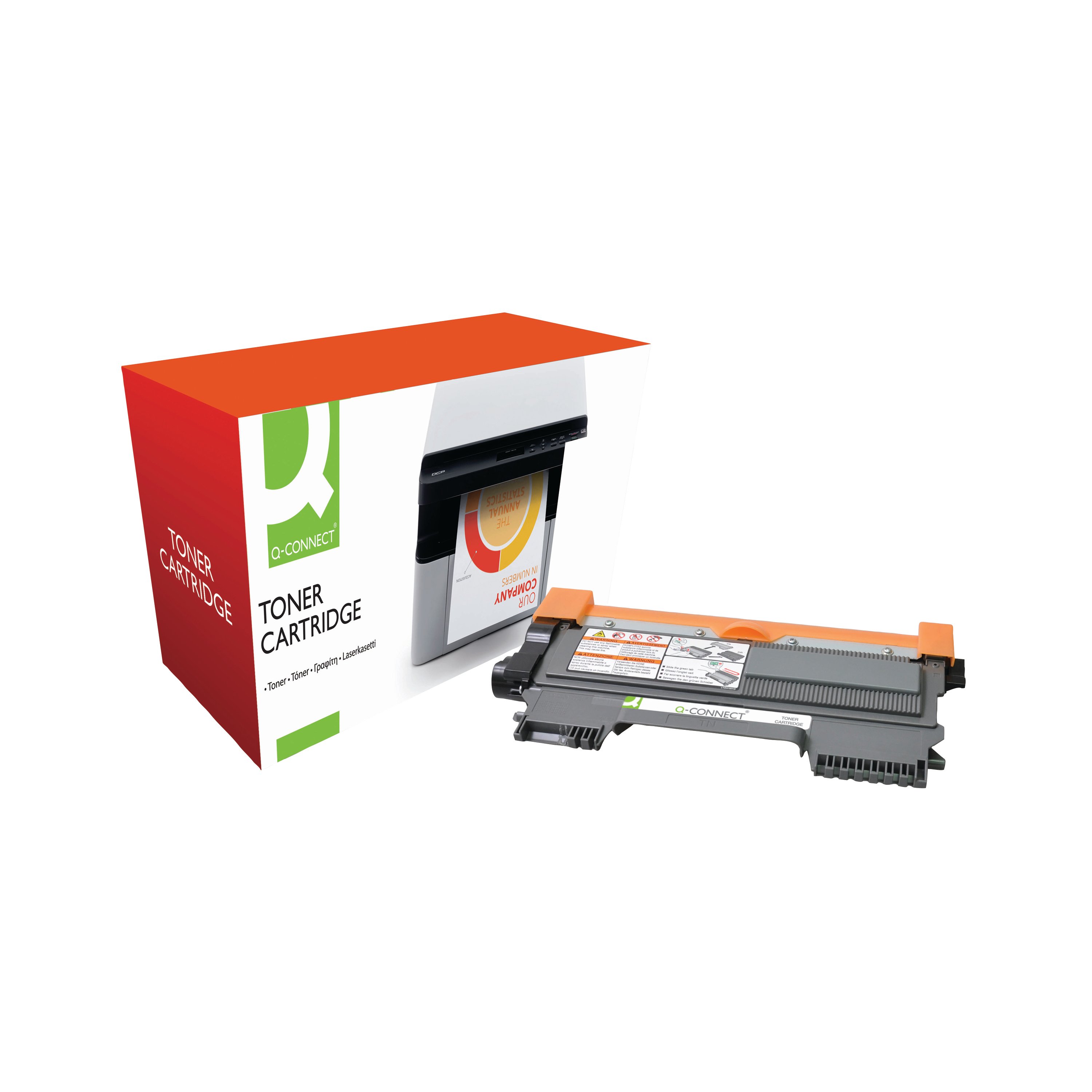 Image of Q-Connect Brother TN-2220 Compatible Toner Cartridge High Yield Black TN2220-COMP