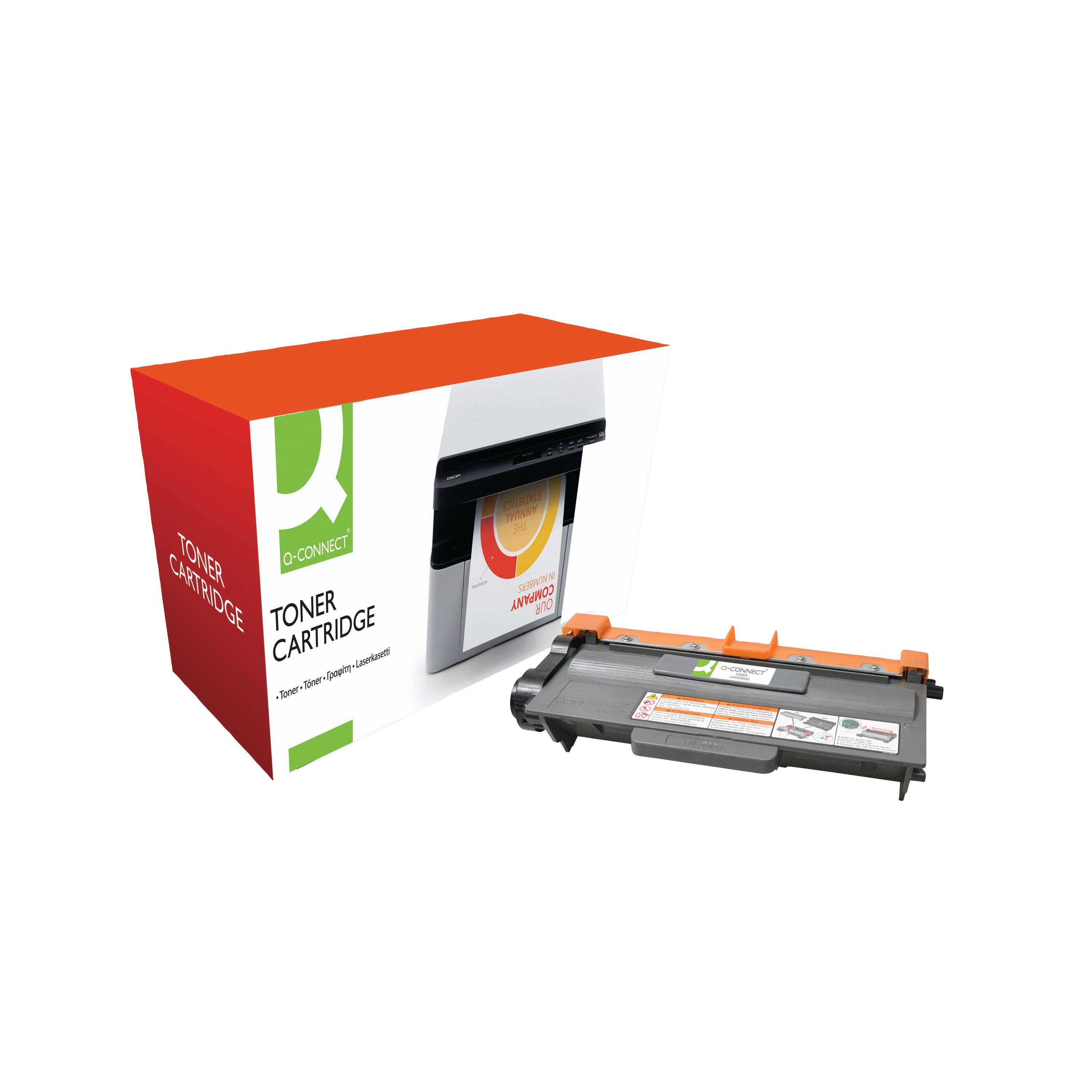 Image of Q-Connect Brother TN-3330 Compatible Toner Cartridge Black TN3330-COMP