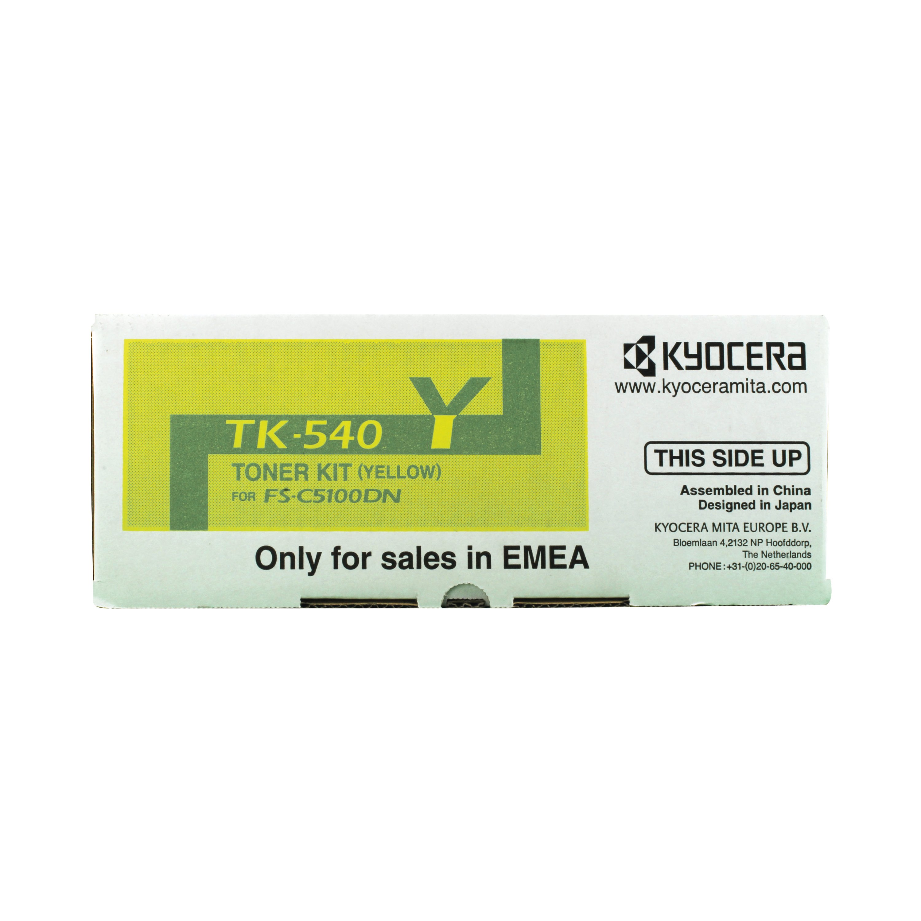 Image of Kyocera TK-540Y Toner Cartridge Yellow 1T02HLAEU0