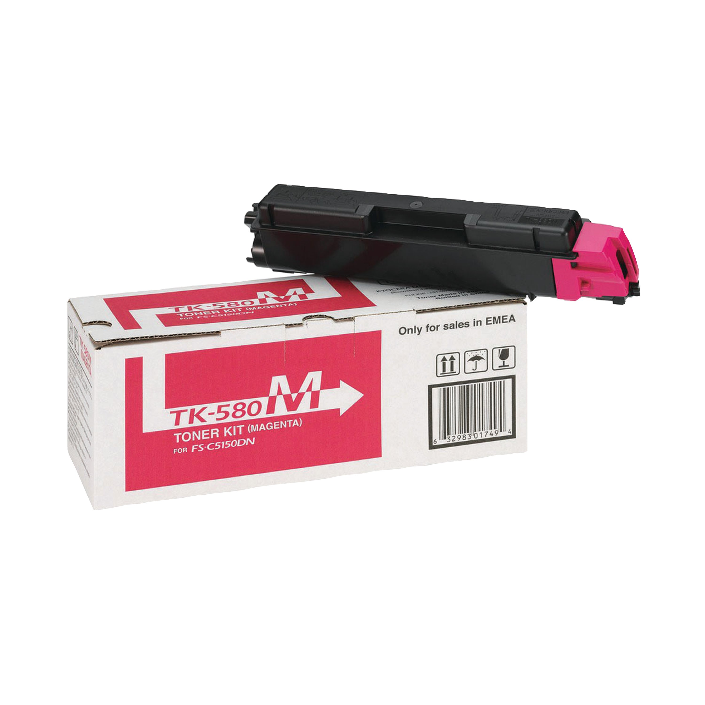 Image of Kyocera TK-580M Toner Cartridge Magenta 1T02KTBNL0