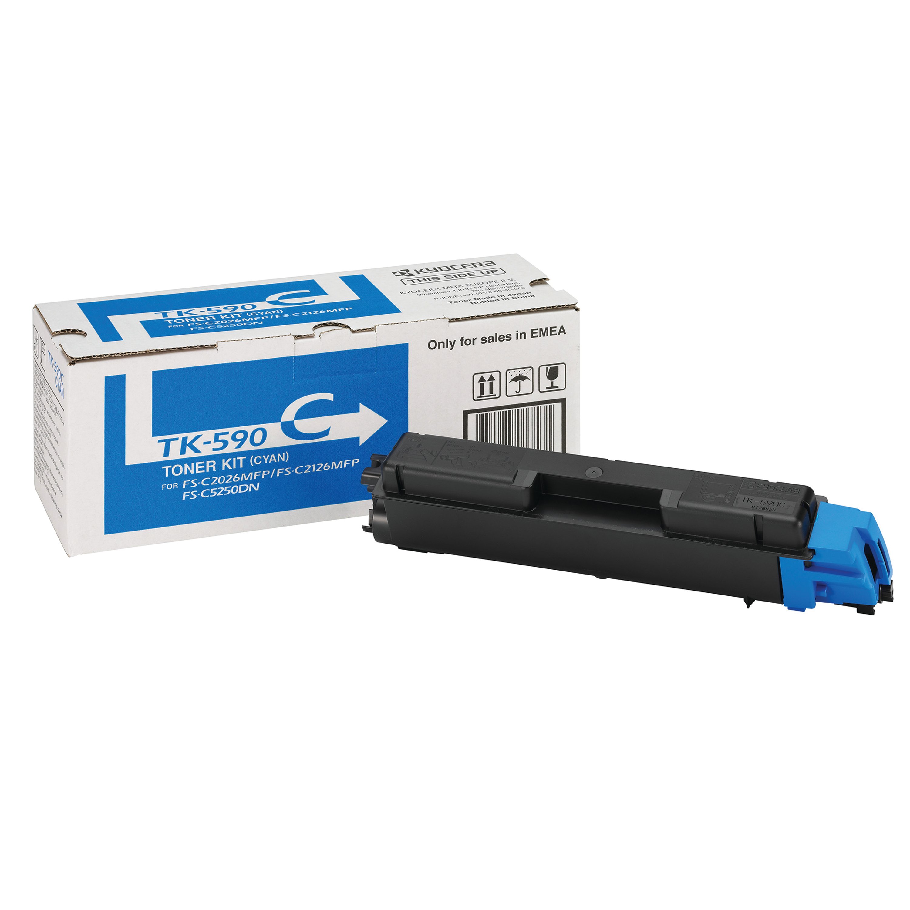 Image of Kyocera TK-590C Toner Cartridge Cyan 1T02KVCNL0