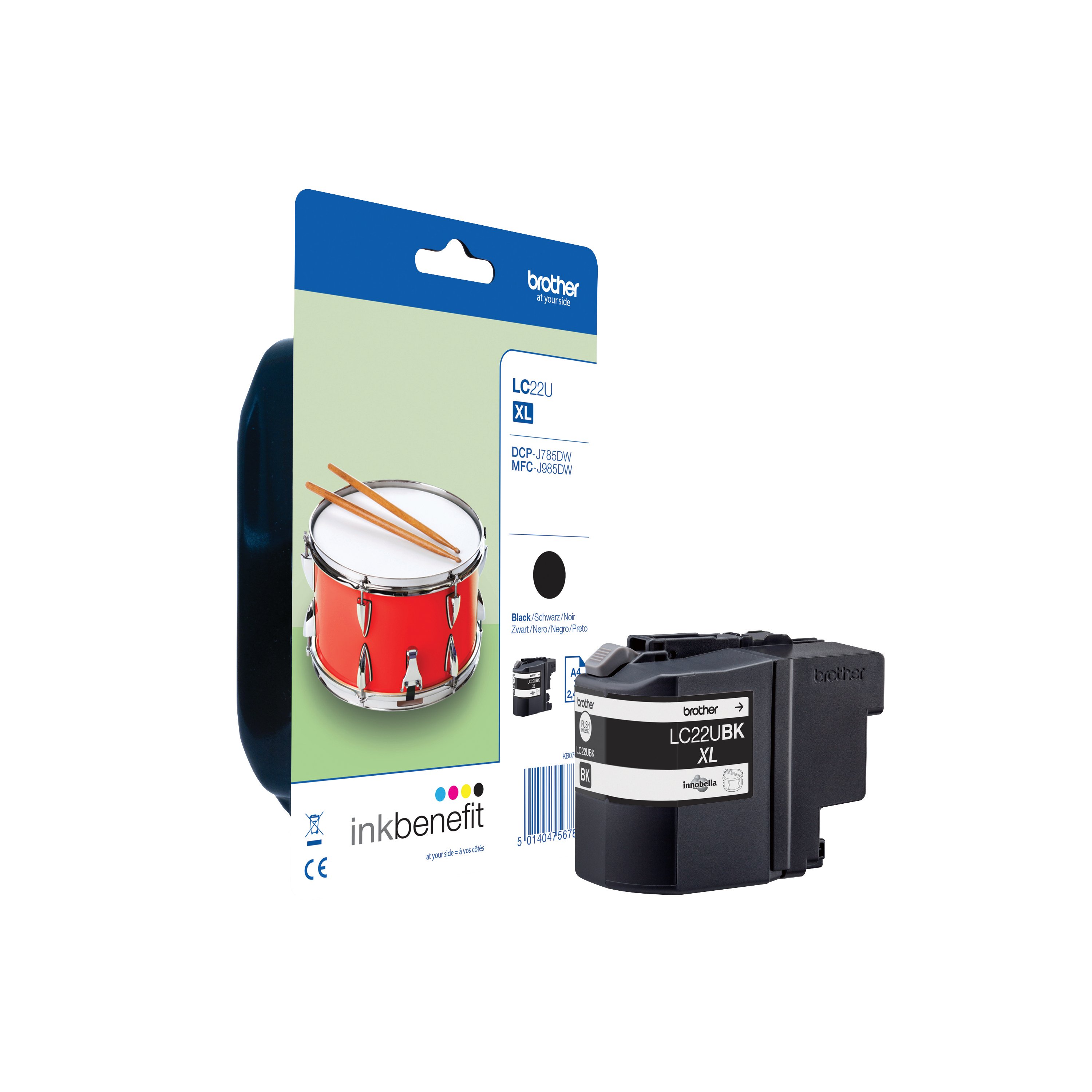 Image of Brother LC22UBK Inkjet Cartridge Black LC22UBK