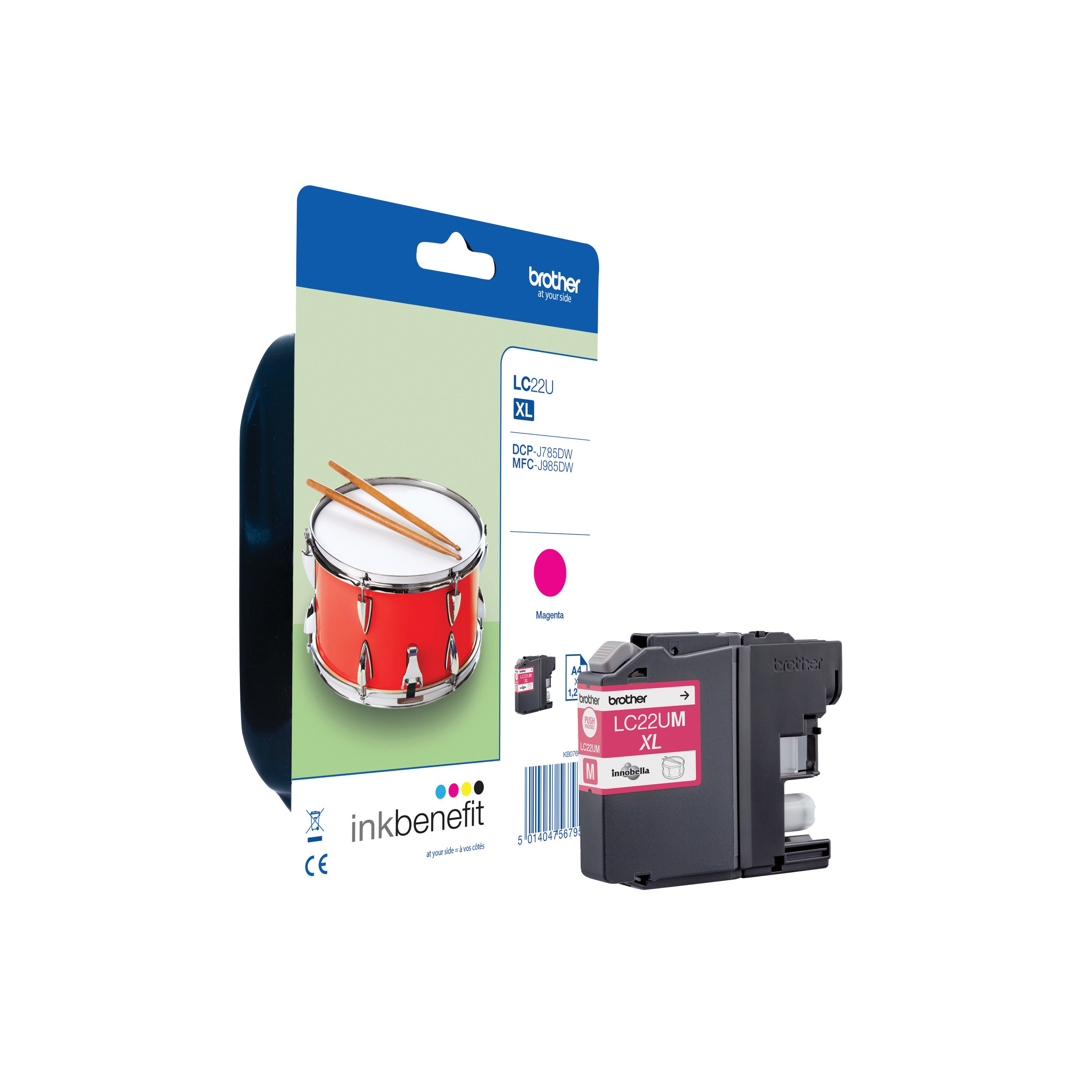 Image of Brother LC22UM Inkjet Cartridge Magenta LC22UM