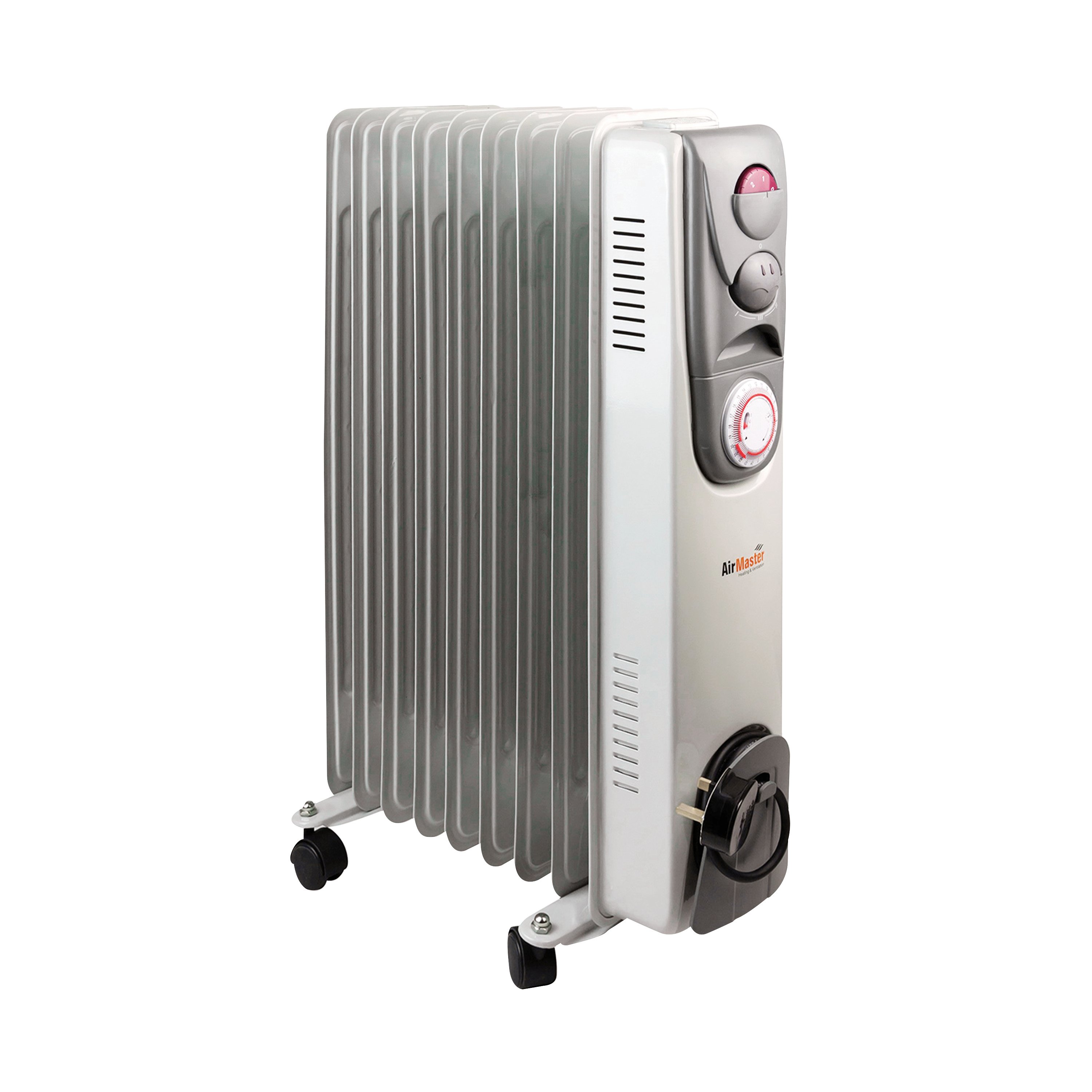 Oil Filled Radiator 2Kw Timer Control White CR2T