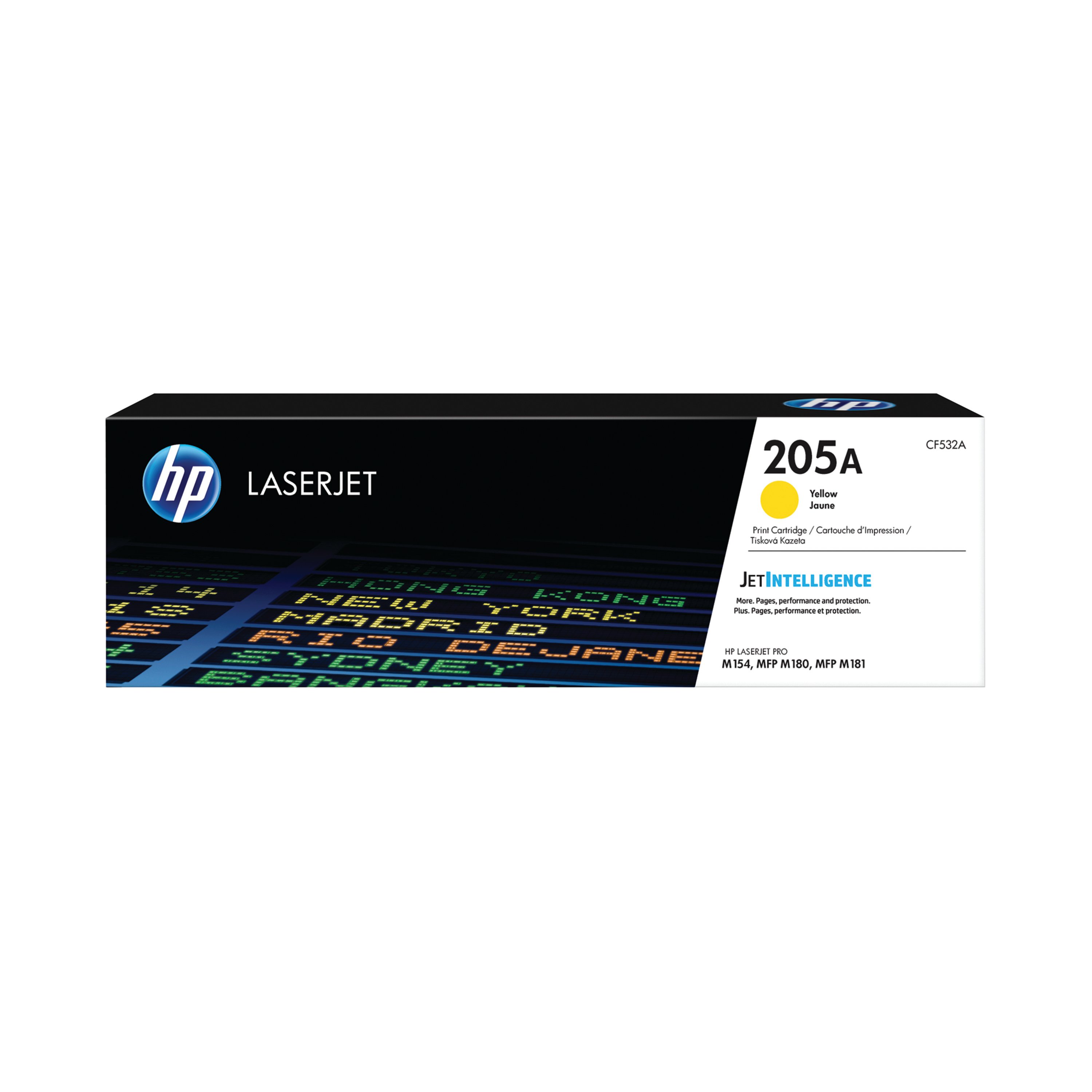 Image of HP 205A Original LaserJet Toner Cartridge Yellow CF532A