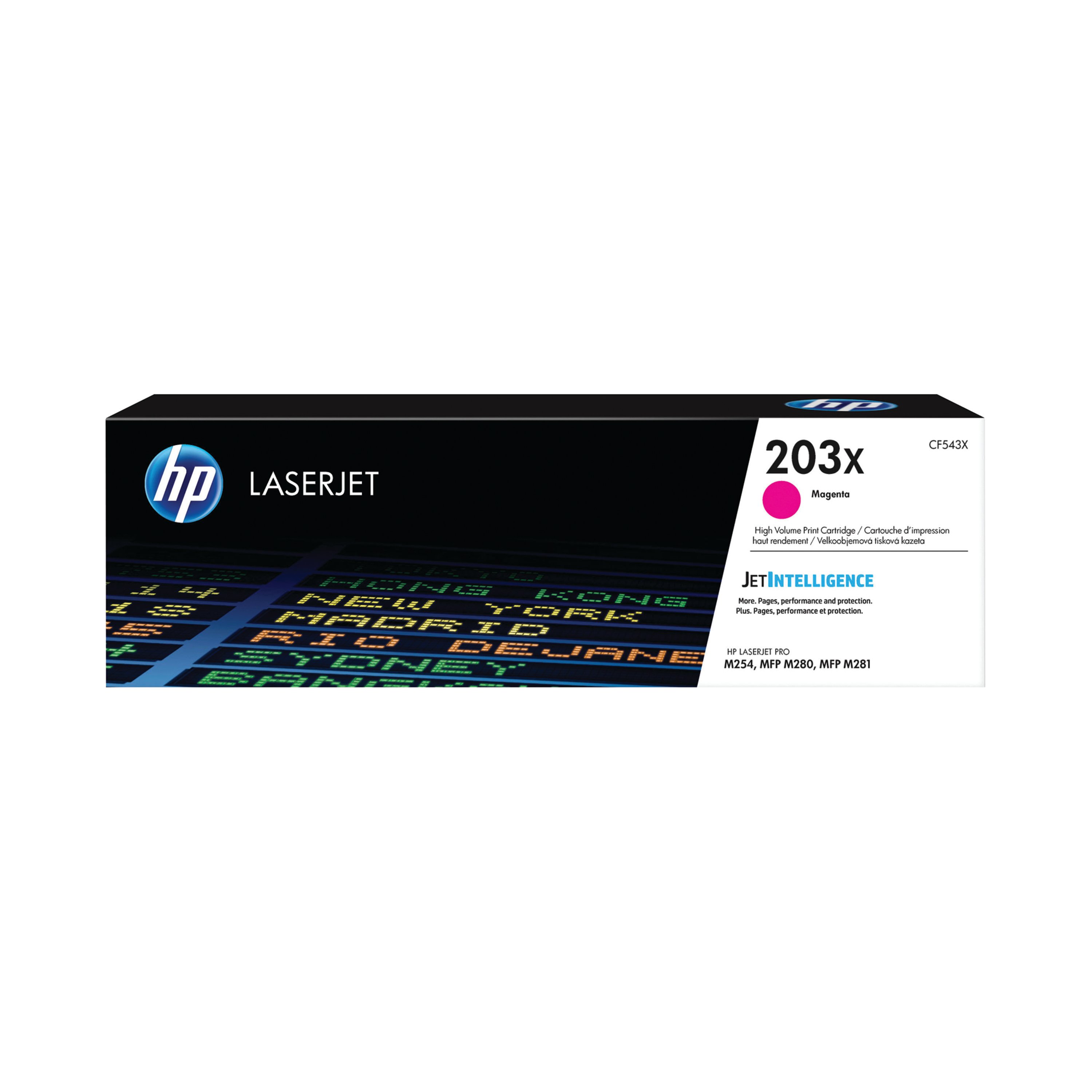 Image of HP 203X Original LaserJet Toner Cartridge High Yield Magenta CF543X