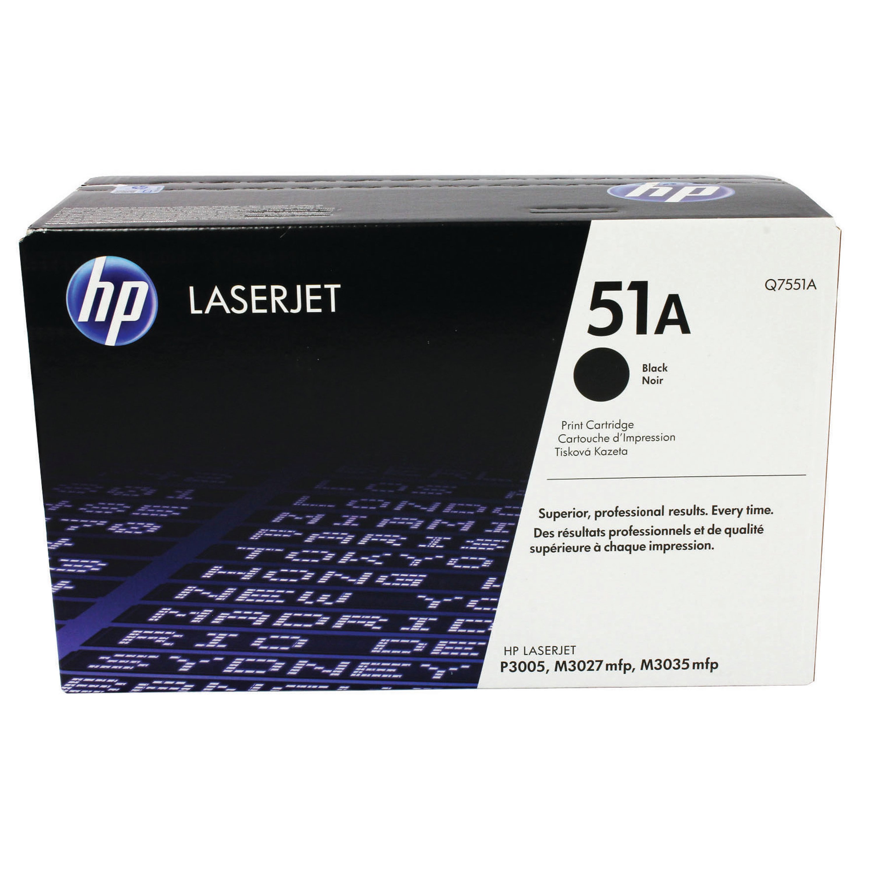 Image of HP 51A Original LaserJet Toner Cartridge Black Q7551A