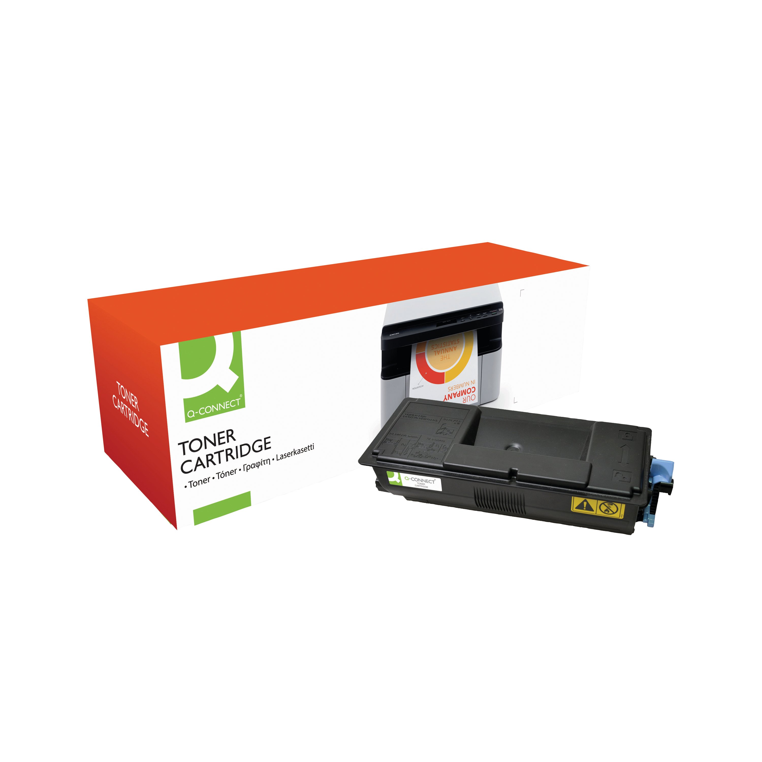 Image of Q-Connect Kyocera Compatible Toner Cartridge Black TK-3100-COMP