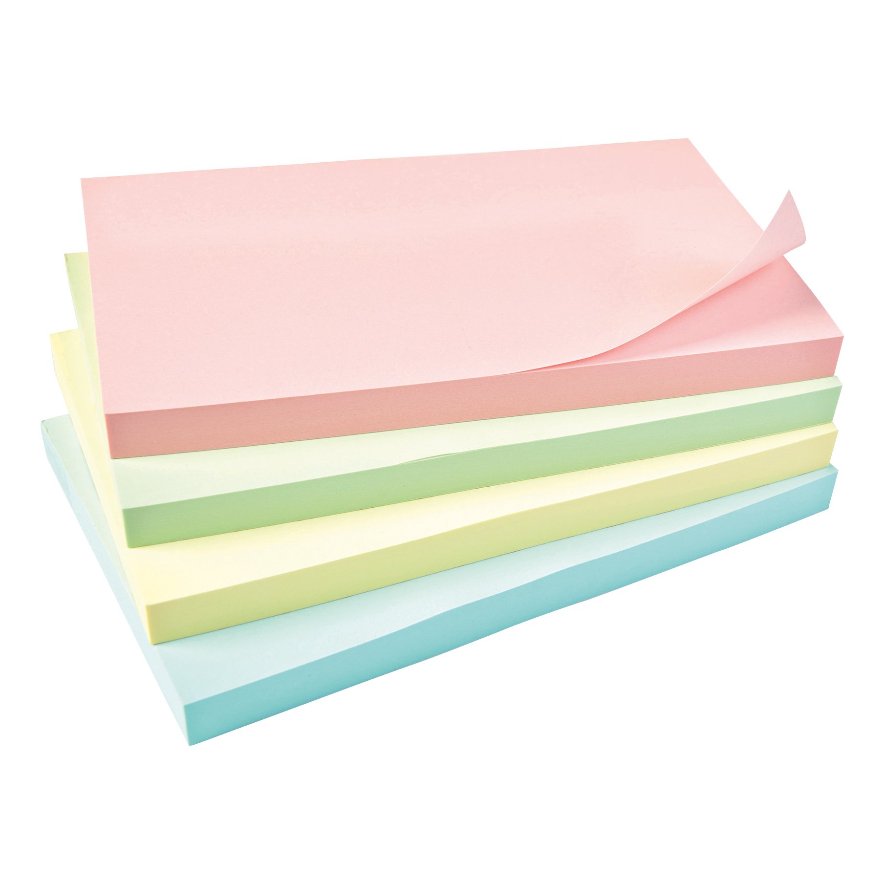 5 Star Re-Move Sticky Notes Repositionable 76x127mm Assorted Pastel ...