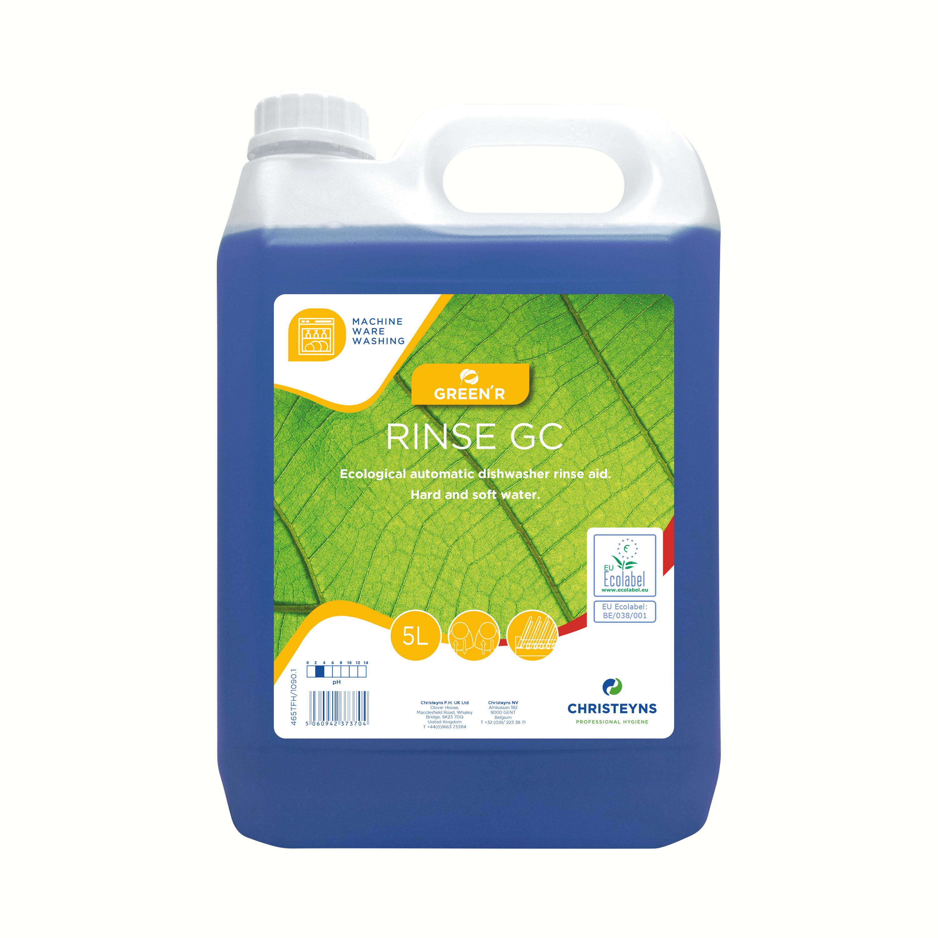 Gross Rinse Christeyns Green'r Rinse GC Ecological Automatic Dishwasher Rinse Aid 5 ...