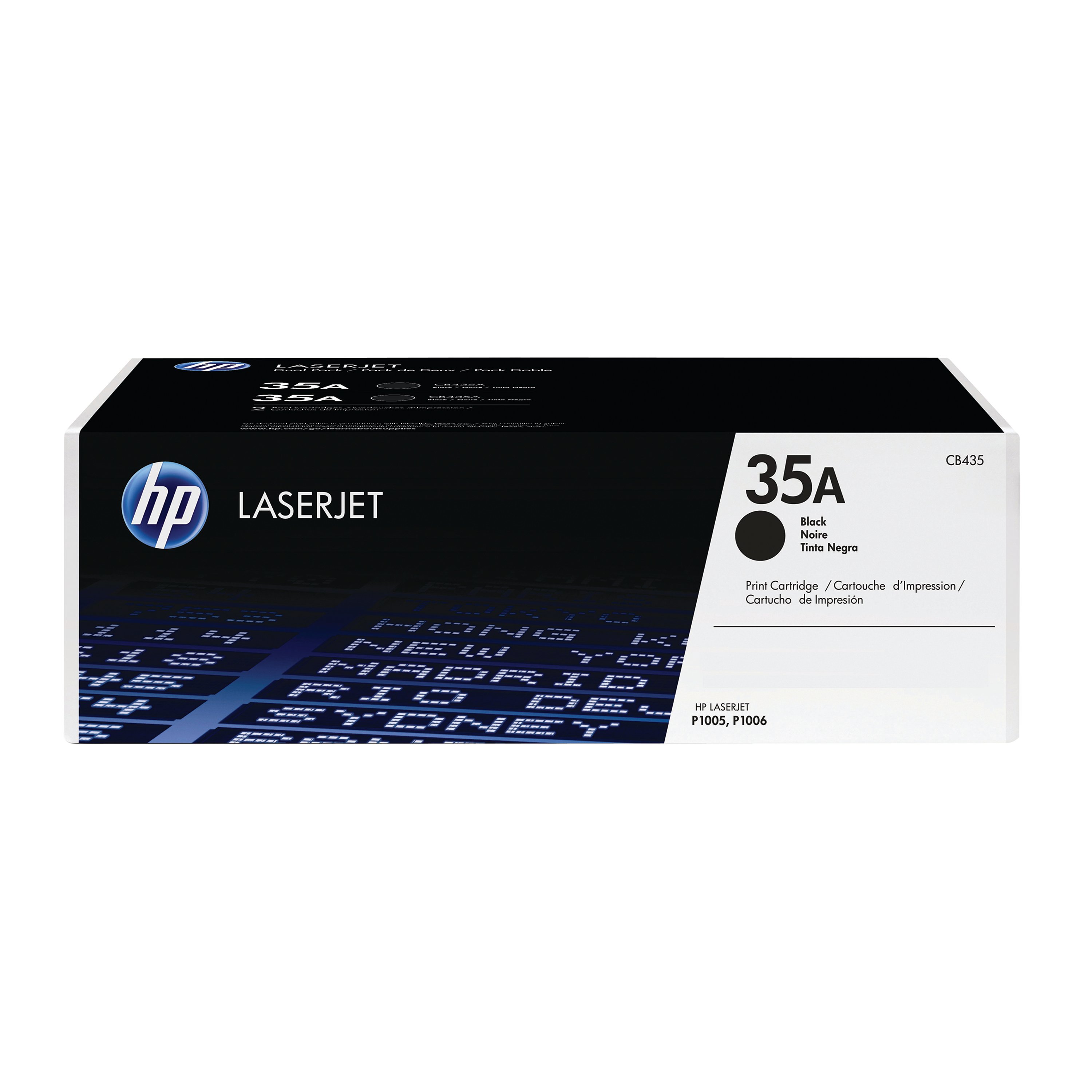 Image of HP 35A Original LaserJet Toner Cartridge Black CB435A