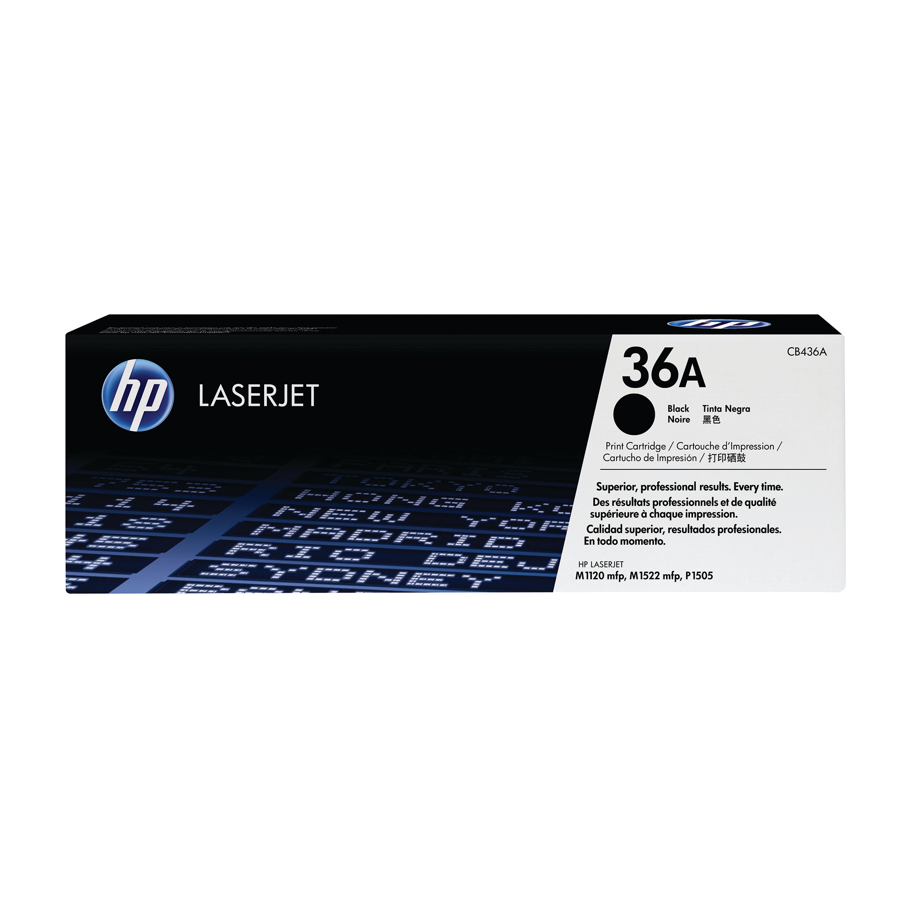 Image of HP 36A Original LaserJet Toner Cartridge Black CB436A