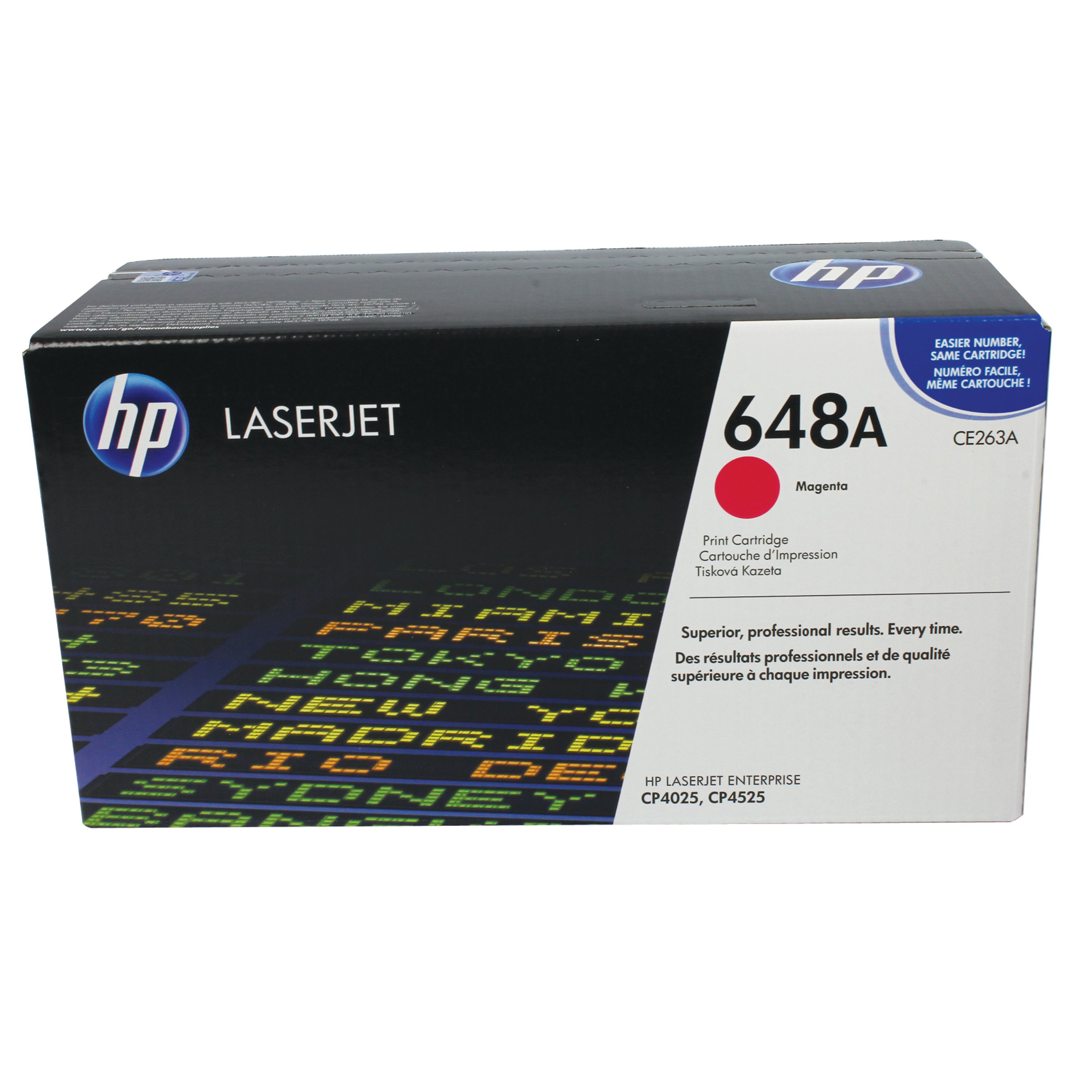 Image of HP 648A Original LaserJet Toner Cartridge Magenta CE263A