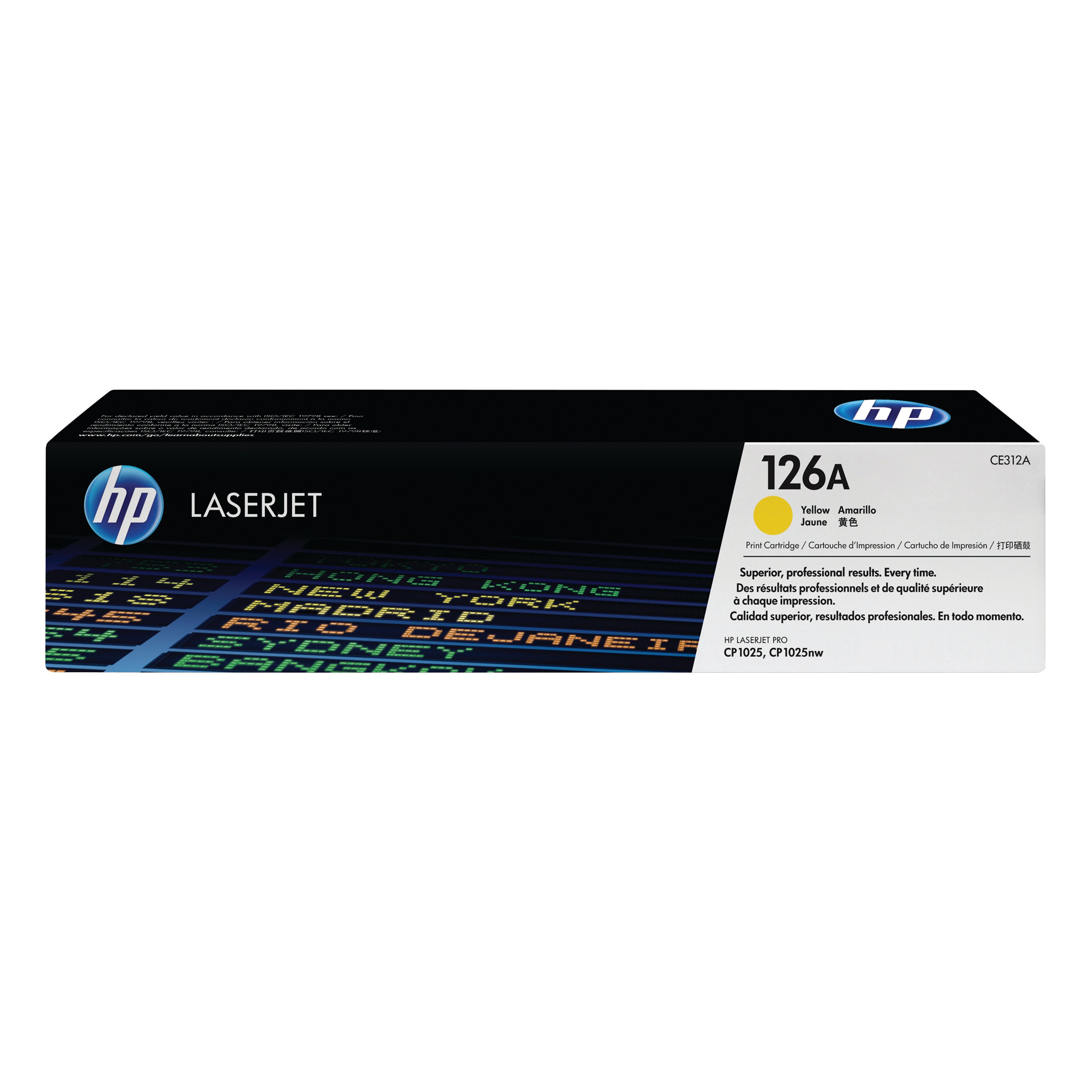 Image of HP 126A Original LaserJet Toner Cartridge Yellow CE312A