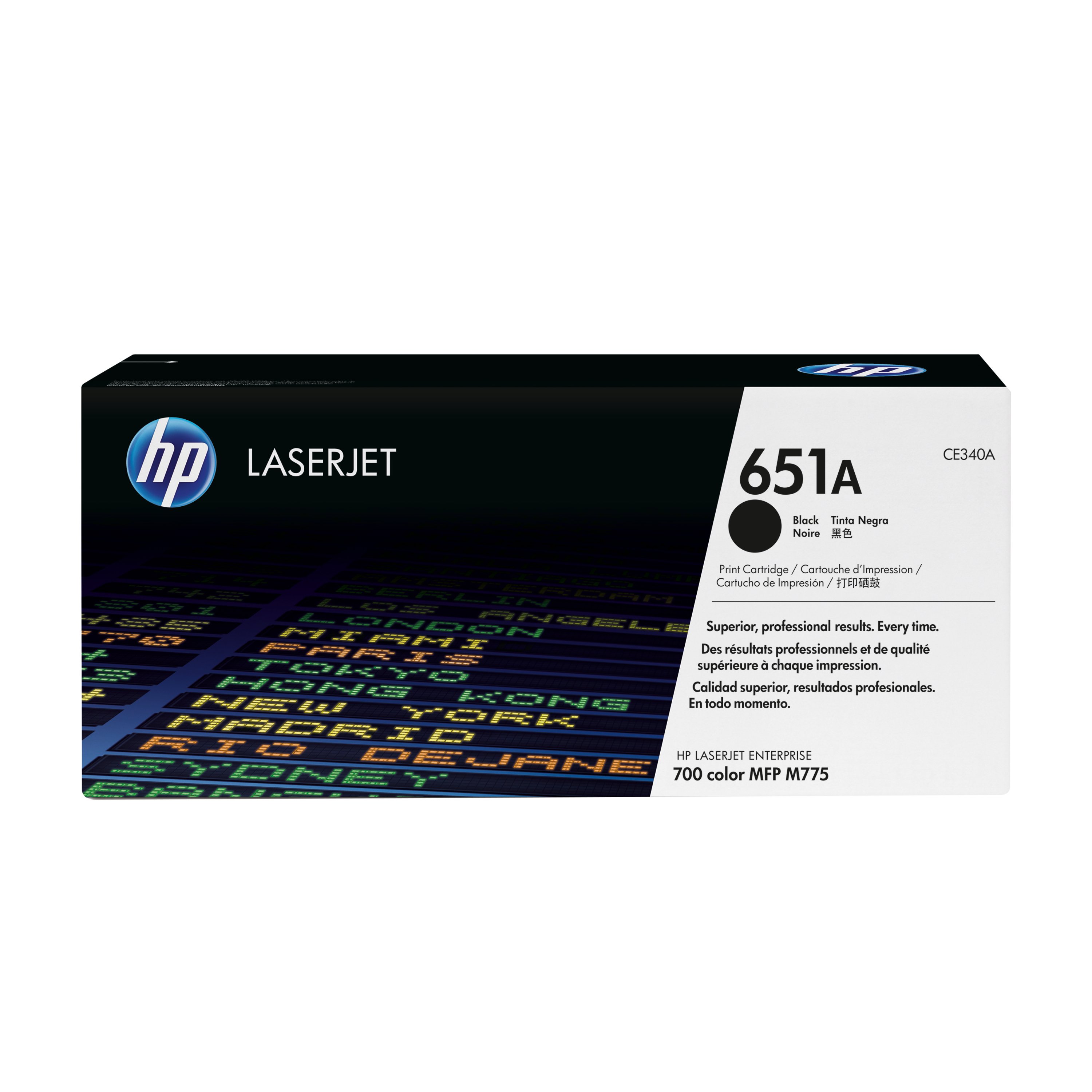 Image of HP 651A Original LaserJet Toner Cartridge Black CE340A