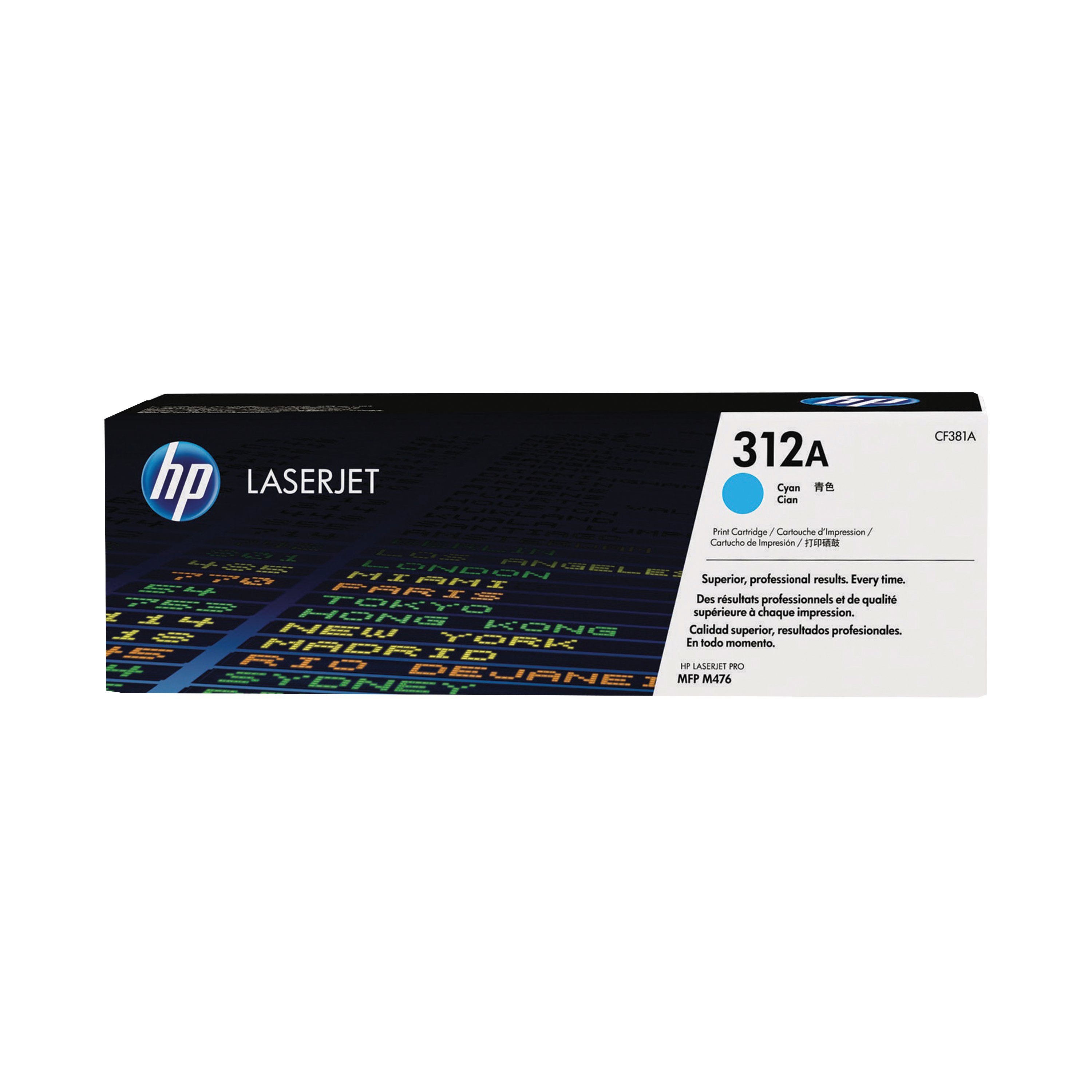 Image of HP 312A Original LaserJet Toner Cartridge Cyan CF381A