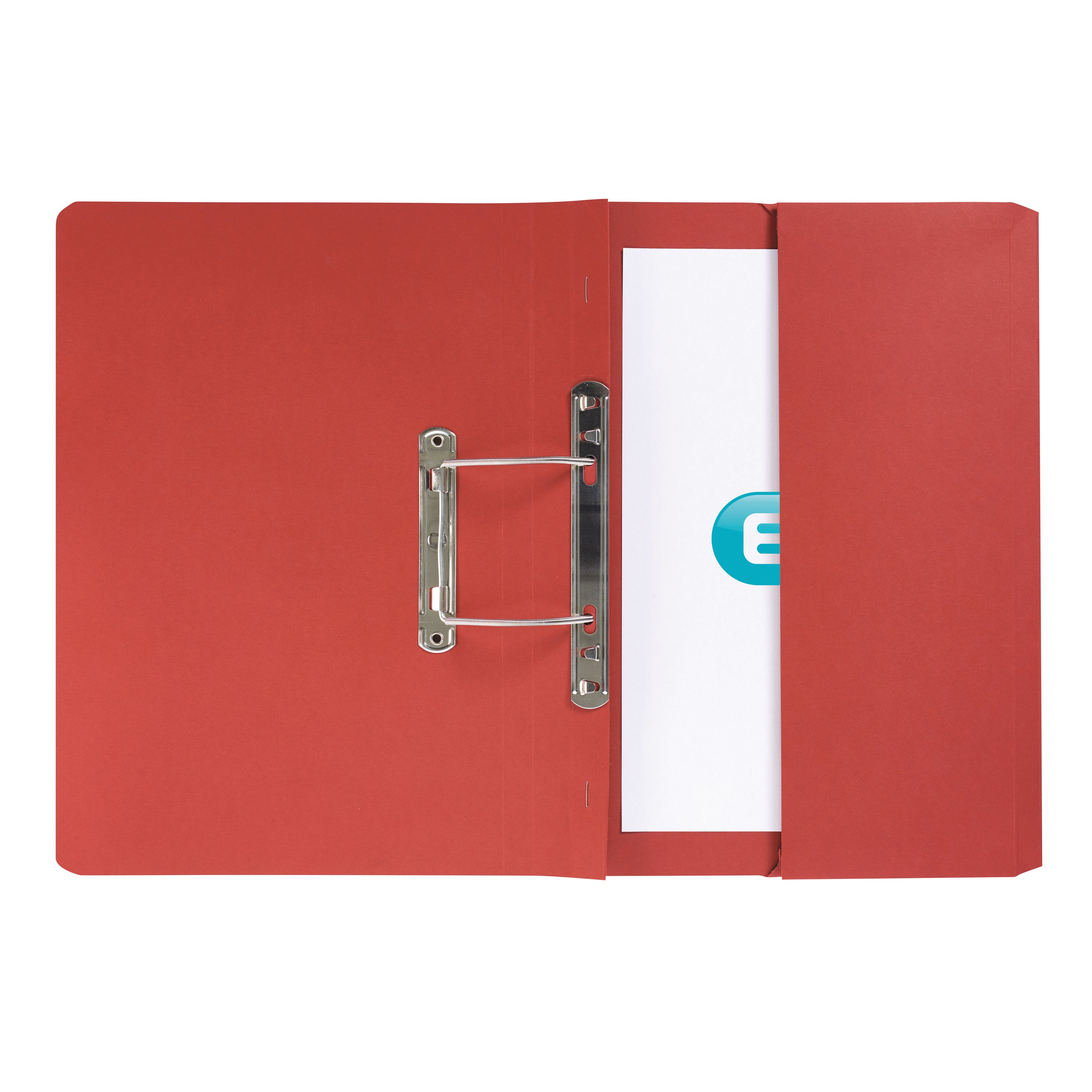 Elba Spring Pocket File Mediumweight Foolscap Red Pack 25 100090149