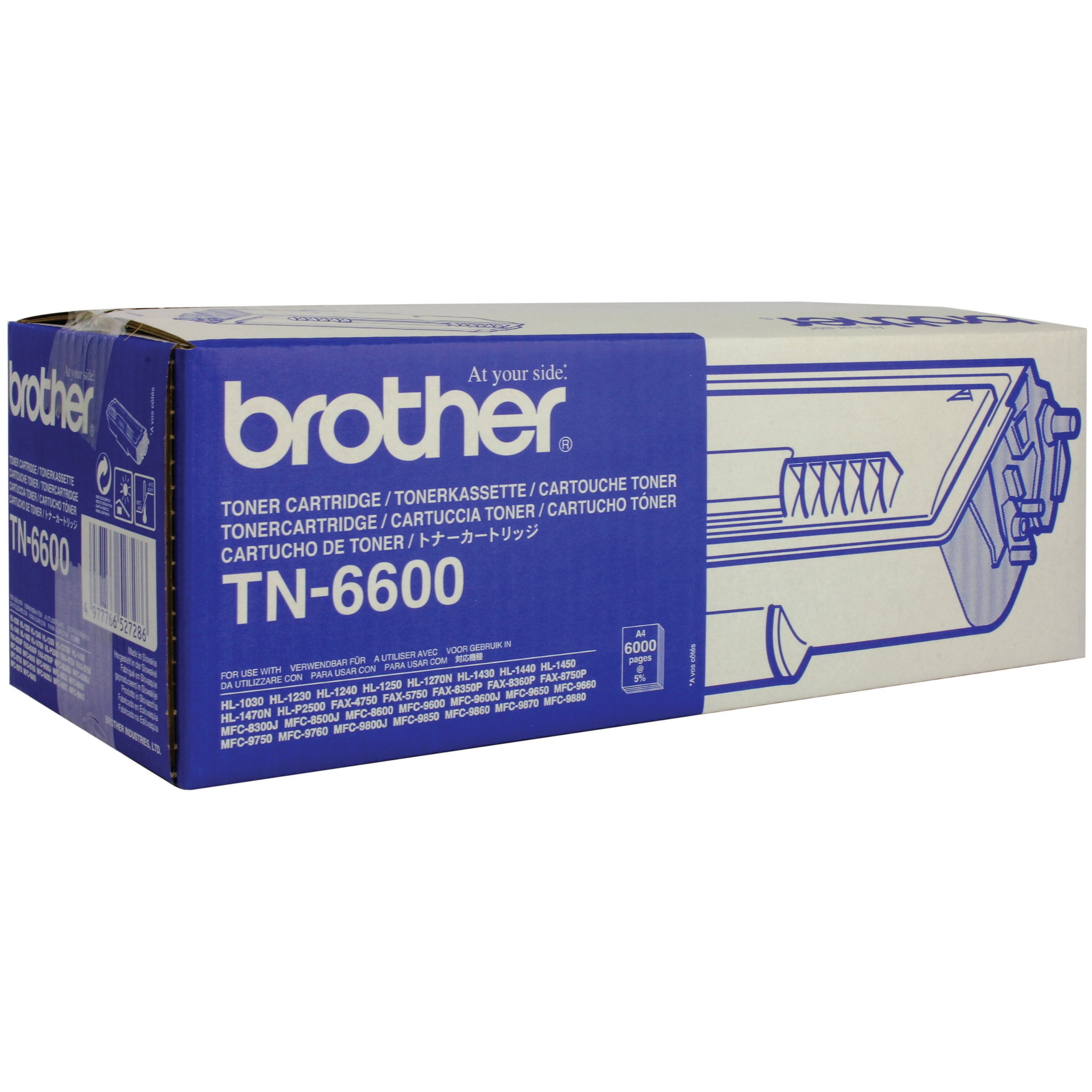 Image of Brother TN-6600 Toner Cartridge High Yield Black TN6600