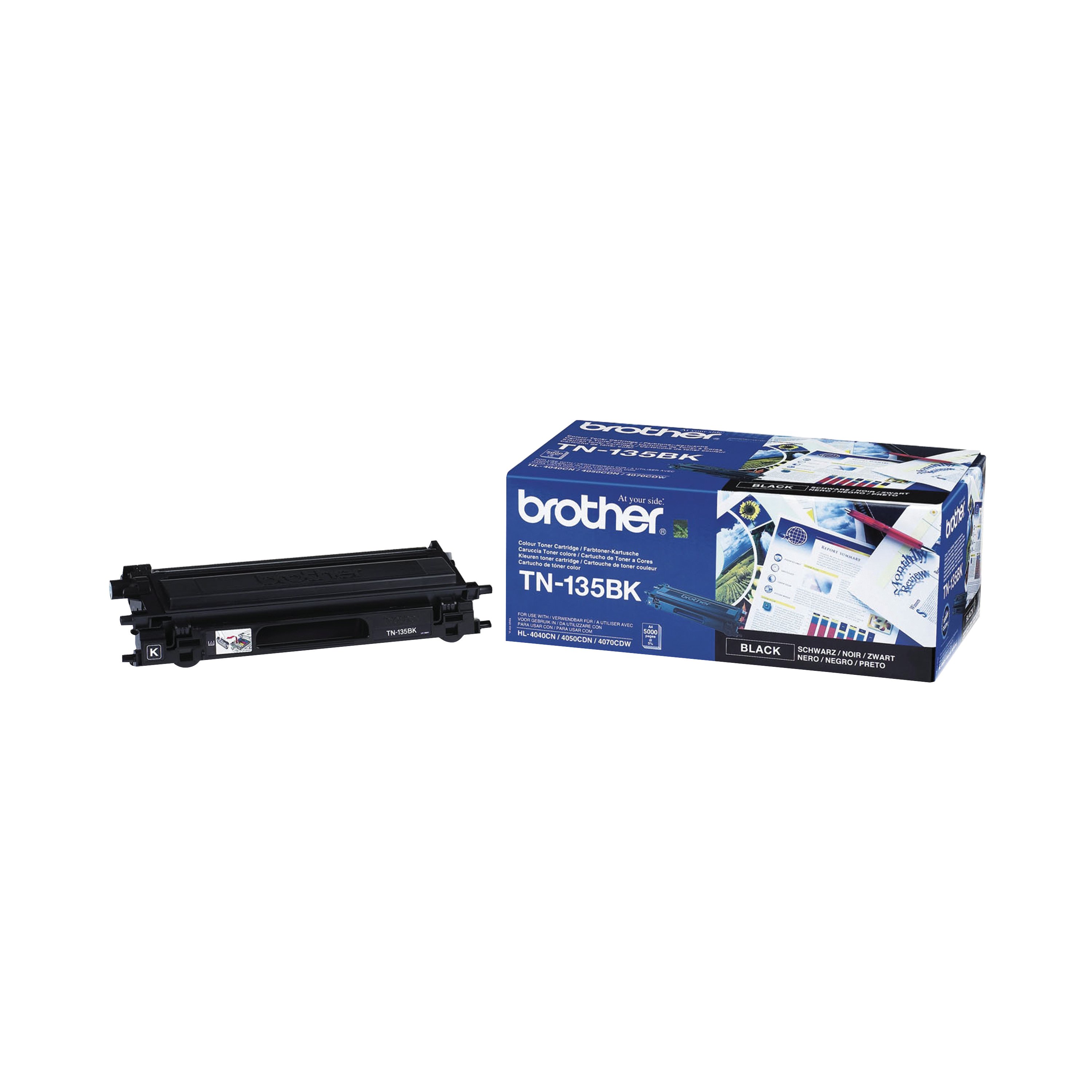 Image of Brother TN-135BK Toner Cartridge High Yield Black TN135BK