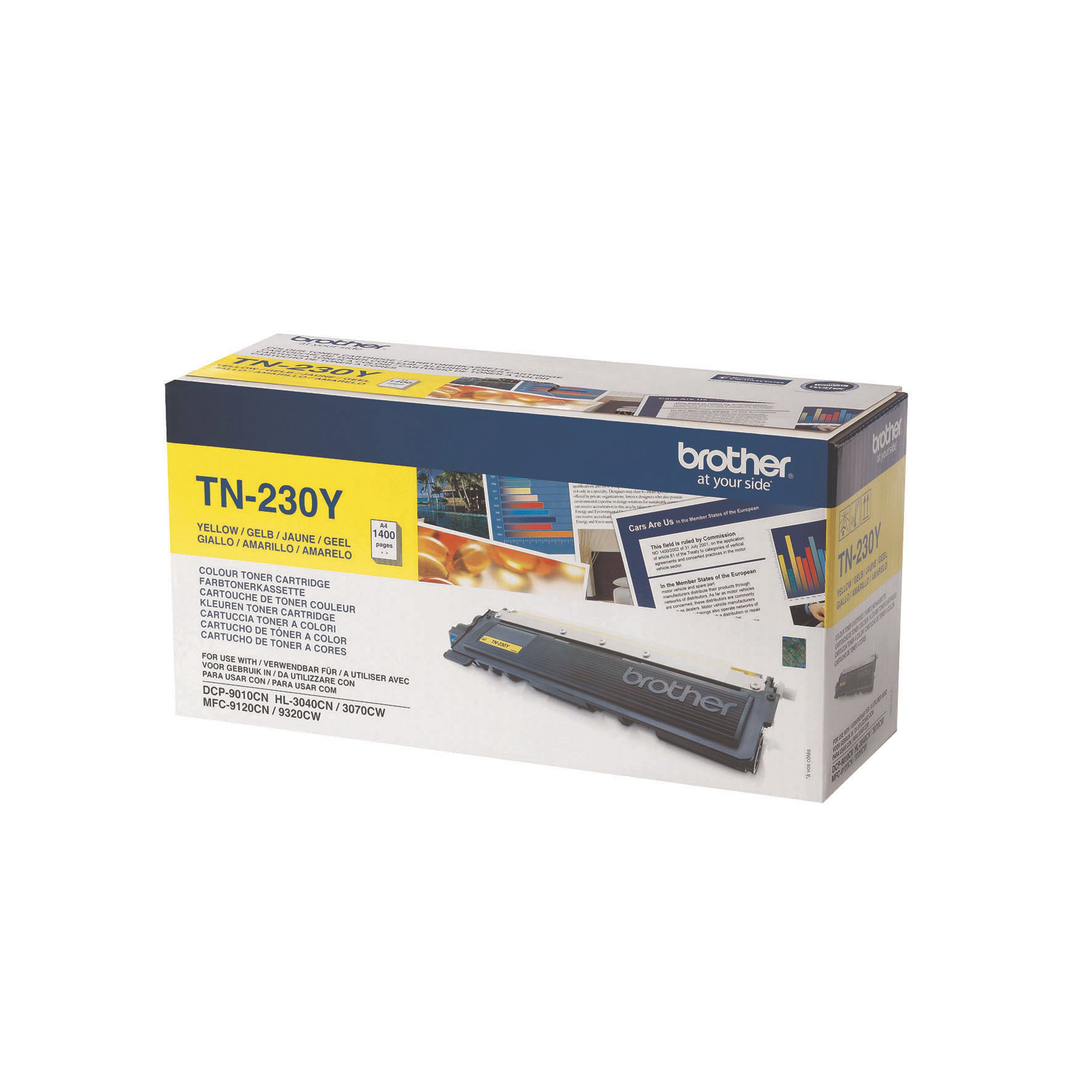 Image of Brother TN-230Y Toner Cartridge Yellow TN230Y