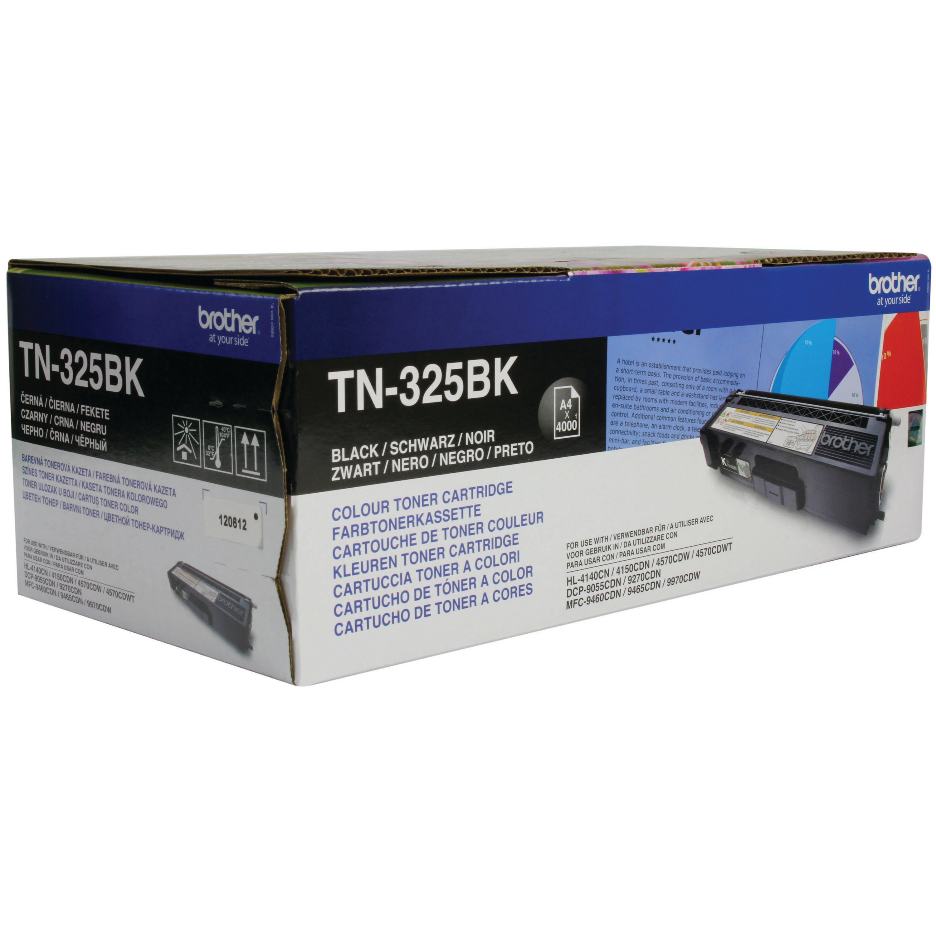 Image of Brother TN-325BK Toner Cartridge High Yield Black TN325BK