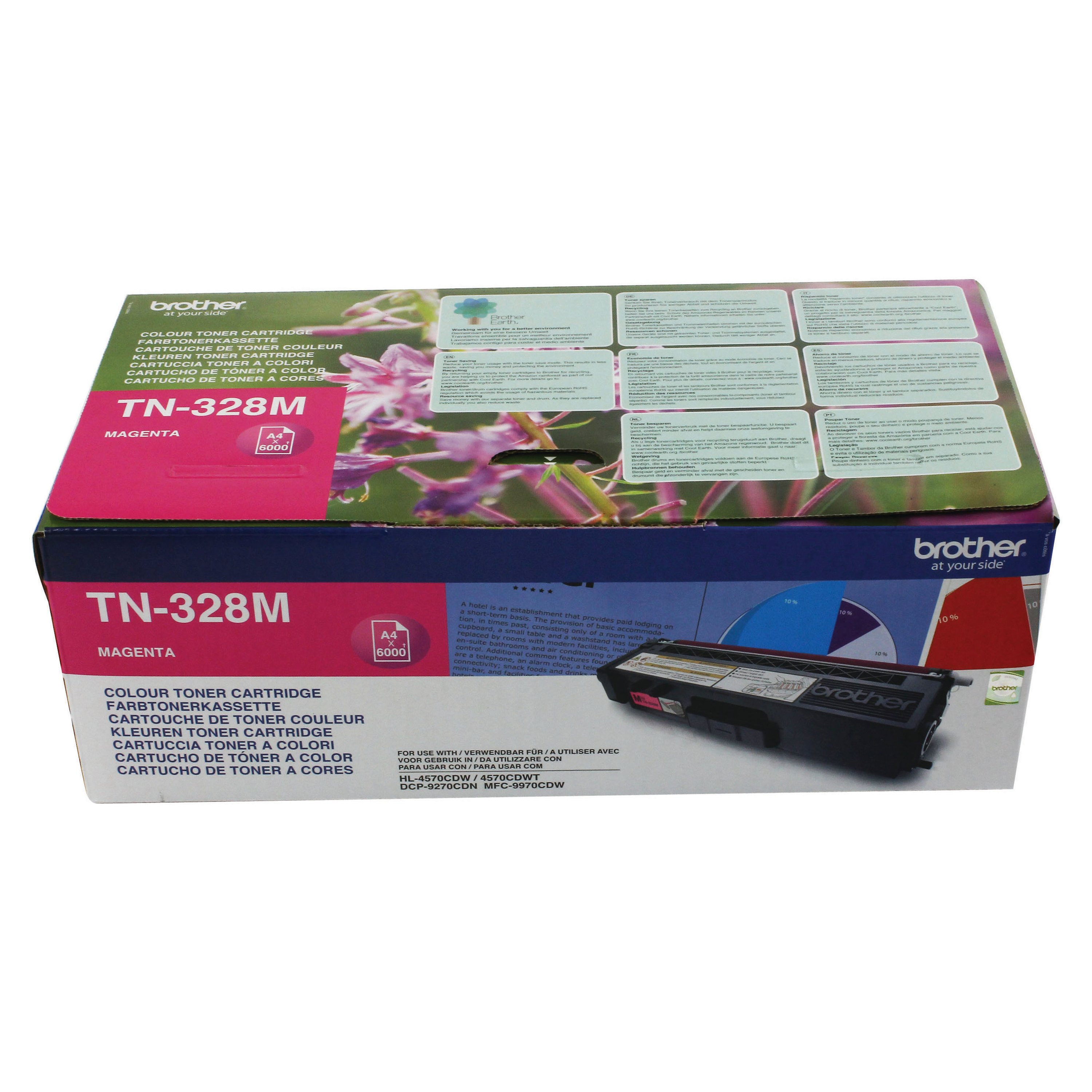 Image of Brother TN-328M Toner Cartridge Super High Yield Magenta TN328M