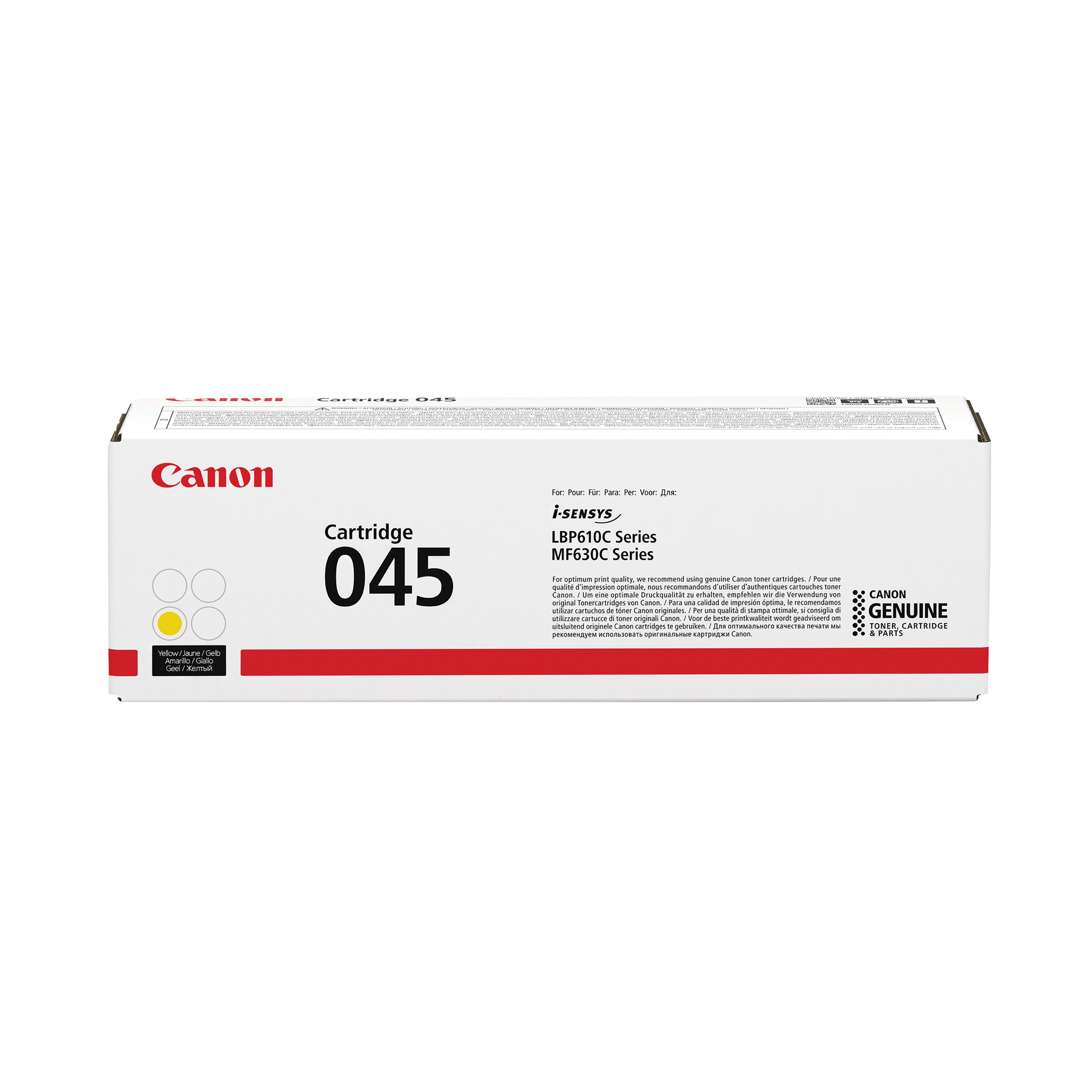 Image of Canon 045Y Toner Cartridge Yellow 1239C002