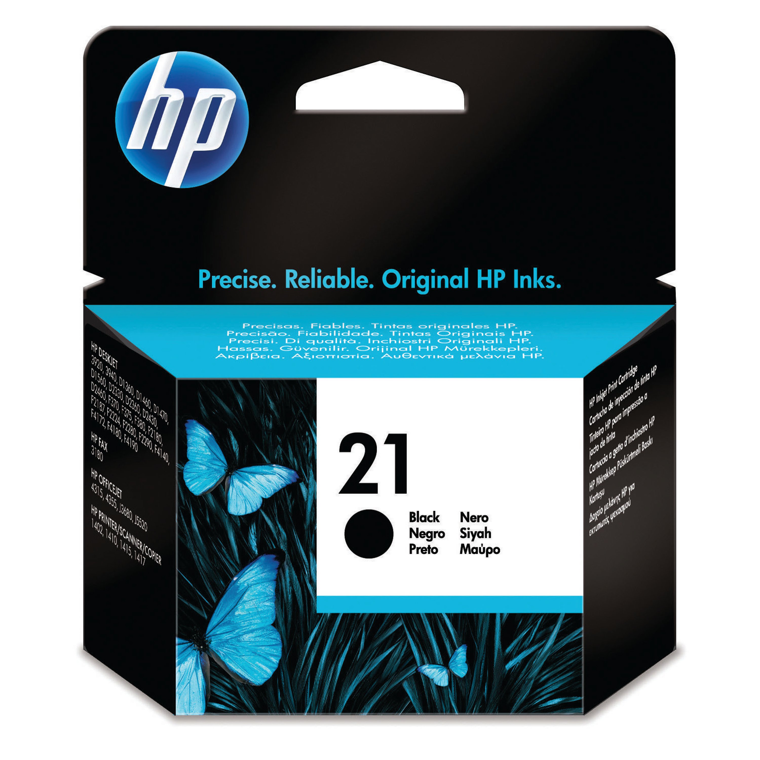 Image of HP 21 Original Ink Cartridge 5-ml Black C9351AE