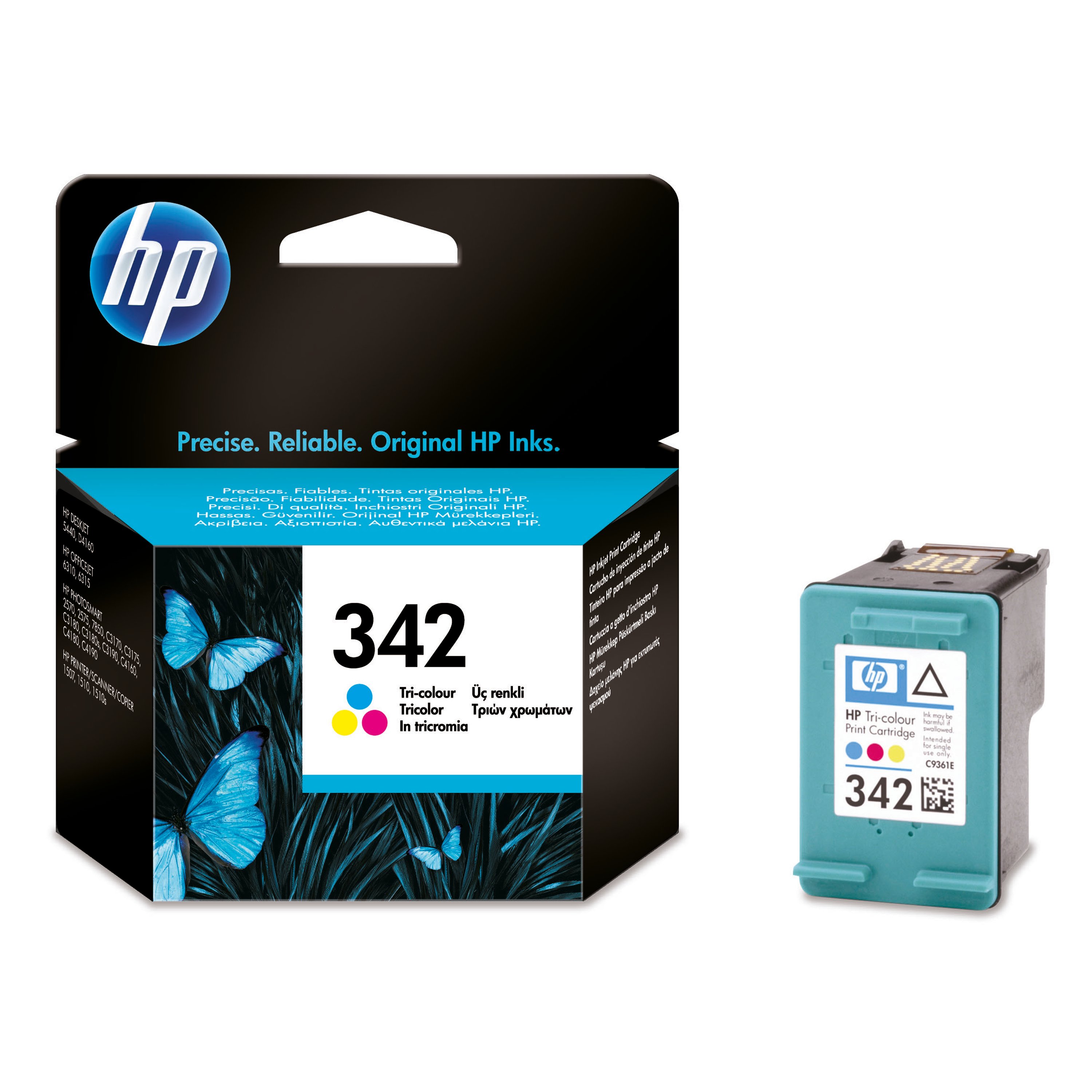 Image of HP 342 Original Ink Cartridge 5-ml Tri-color C9361EE