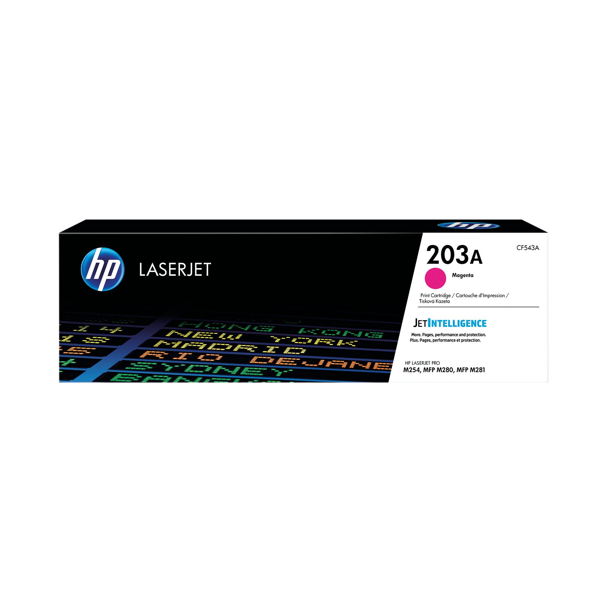 Image of HP 203A Original LaserJet Toner Cartridge Magenta CF543A