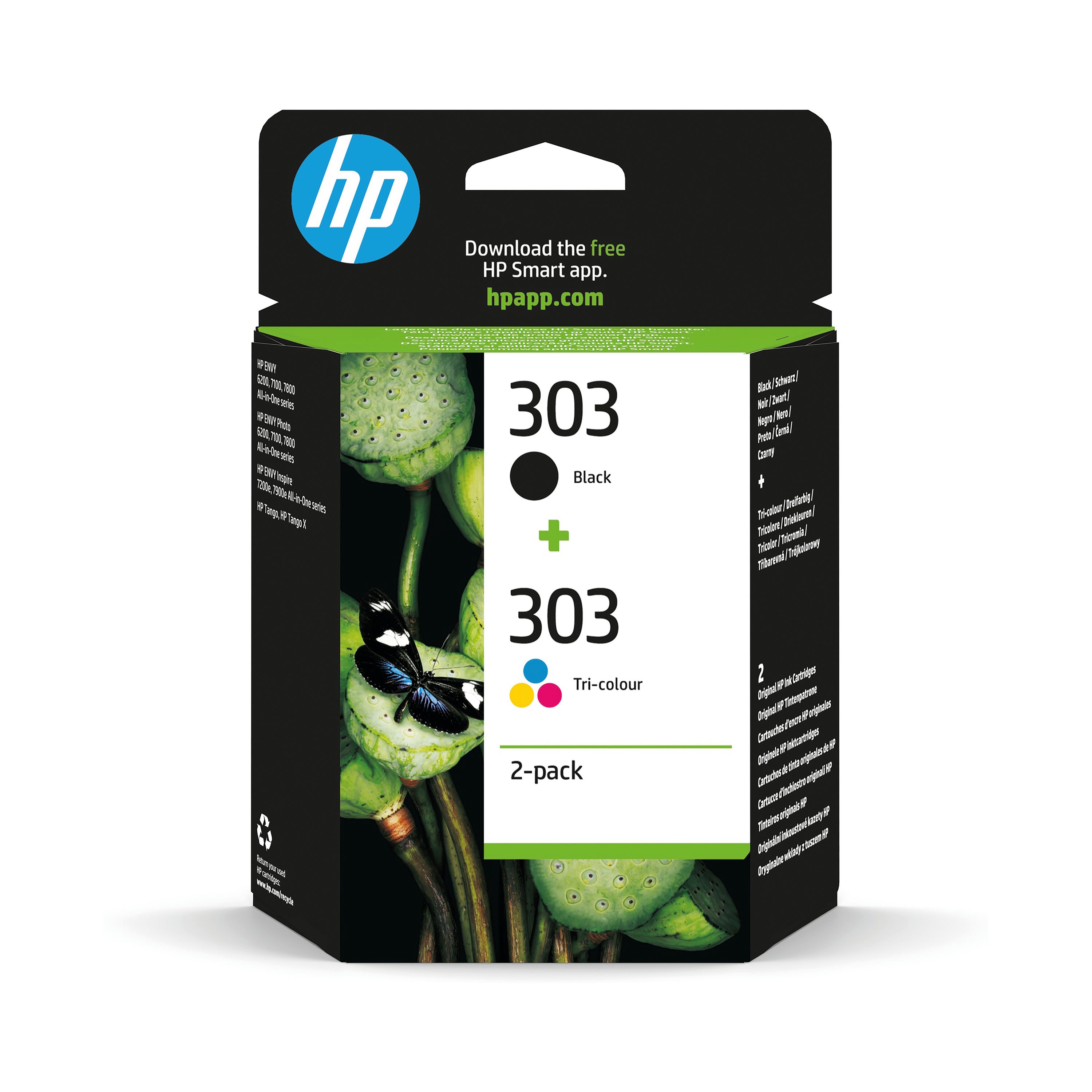 HP Original 303xl Tricolor Ink Cartridge - Genuine HP Ink For Compatible Printers