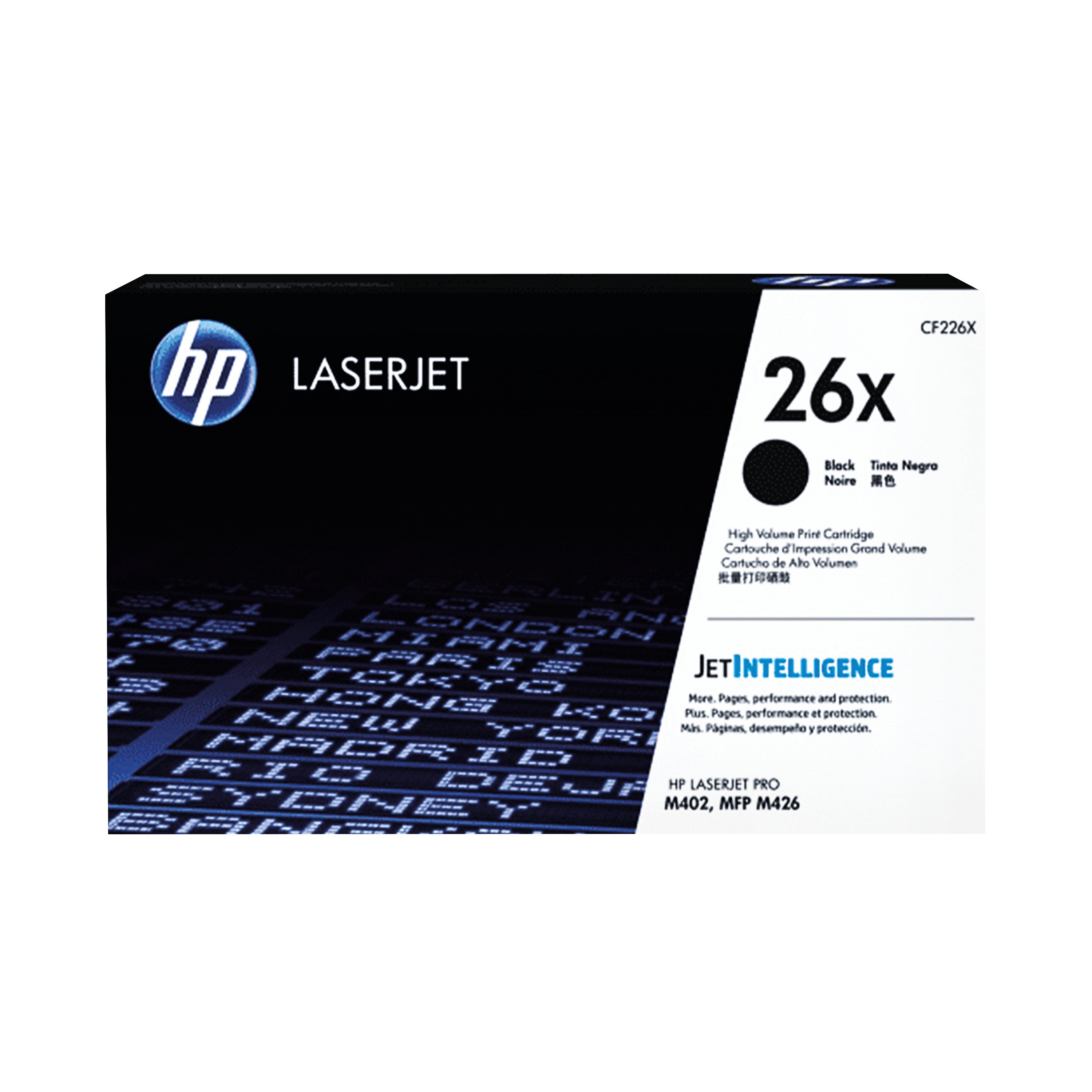 Image of HP 26X Original LaserJet Toner Cartridge High Yield Black CF226X