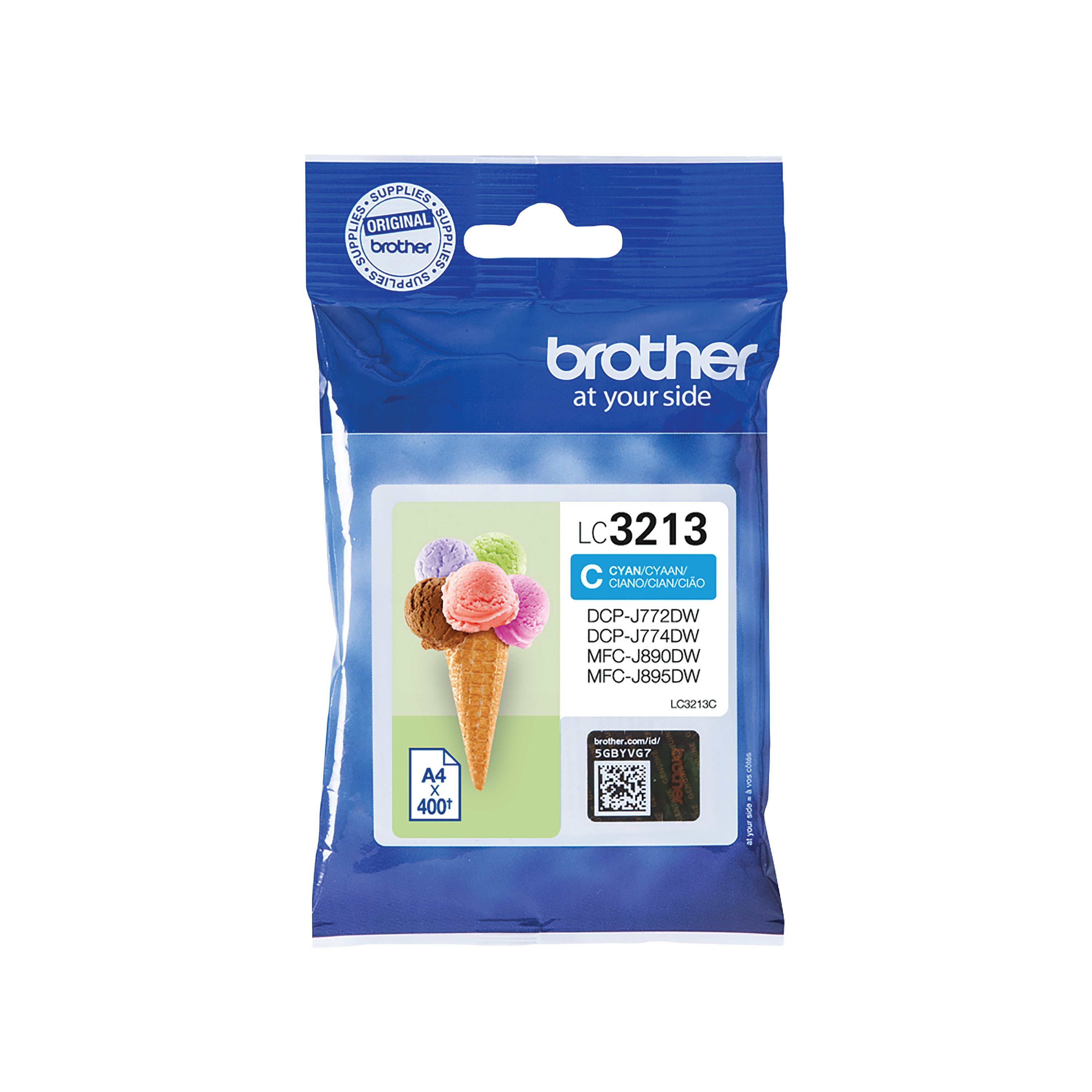 Image of Brother LC3213C Inkjet Cartridge High Yield Cyan LC3213C