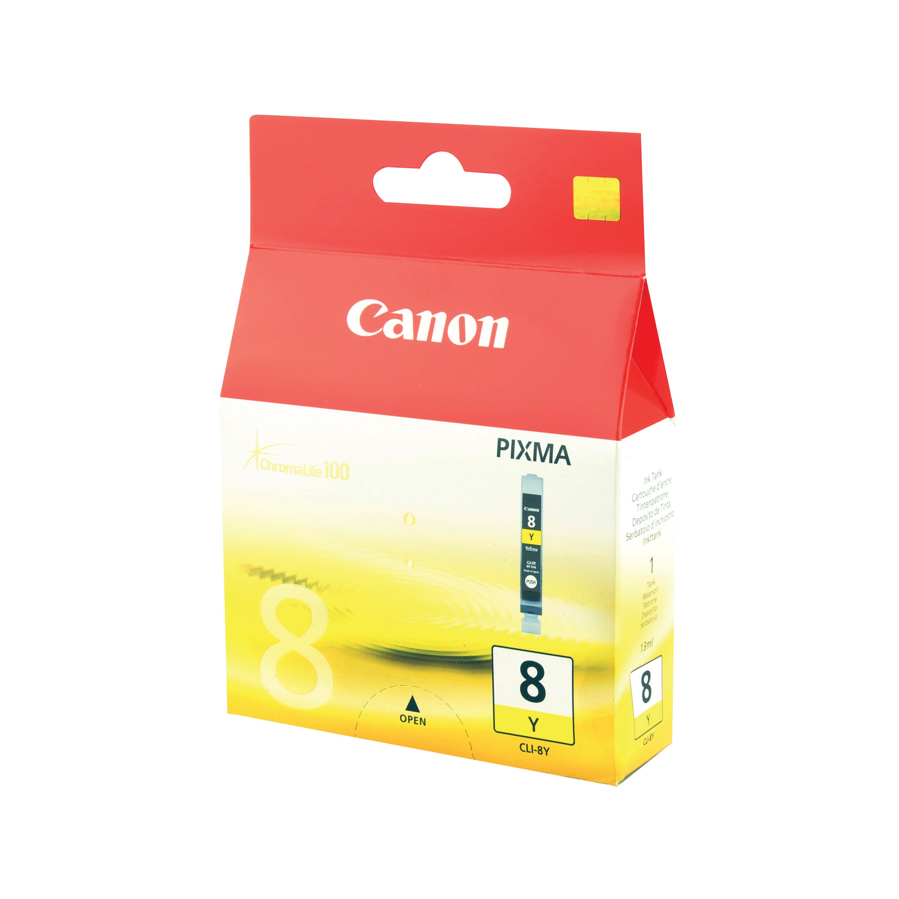 Image of Canon CLI-8Y Ink Cartridge Yellow 0623B001