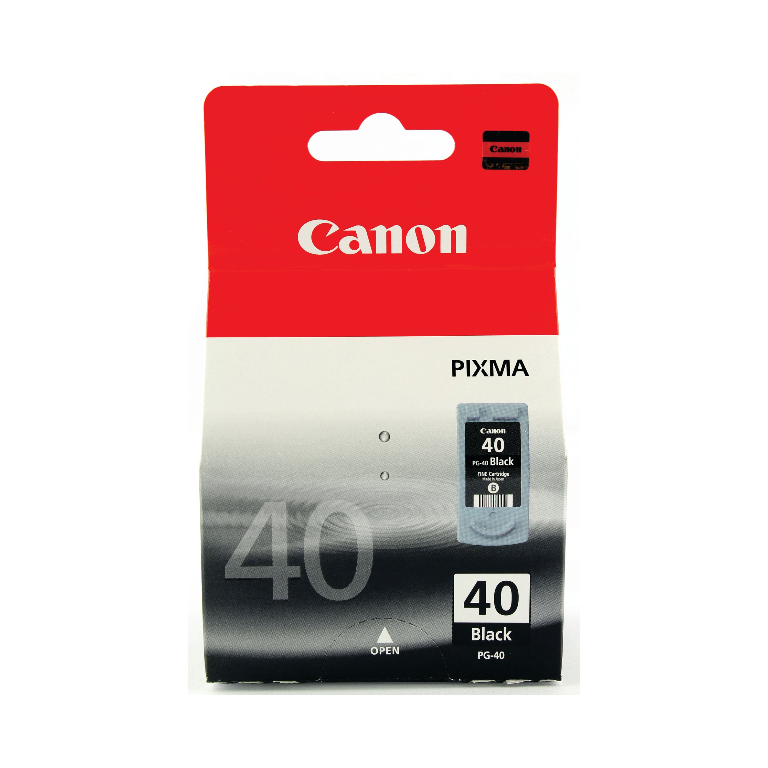 Image of Canon PG-40BK Ink Cartridge Black 0615B001