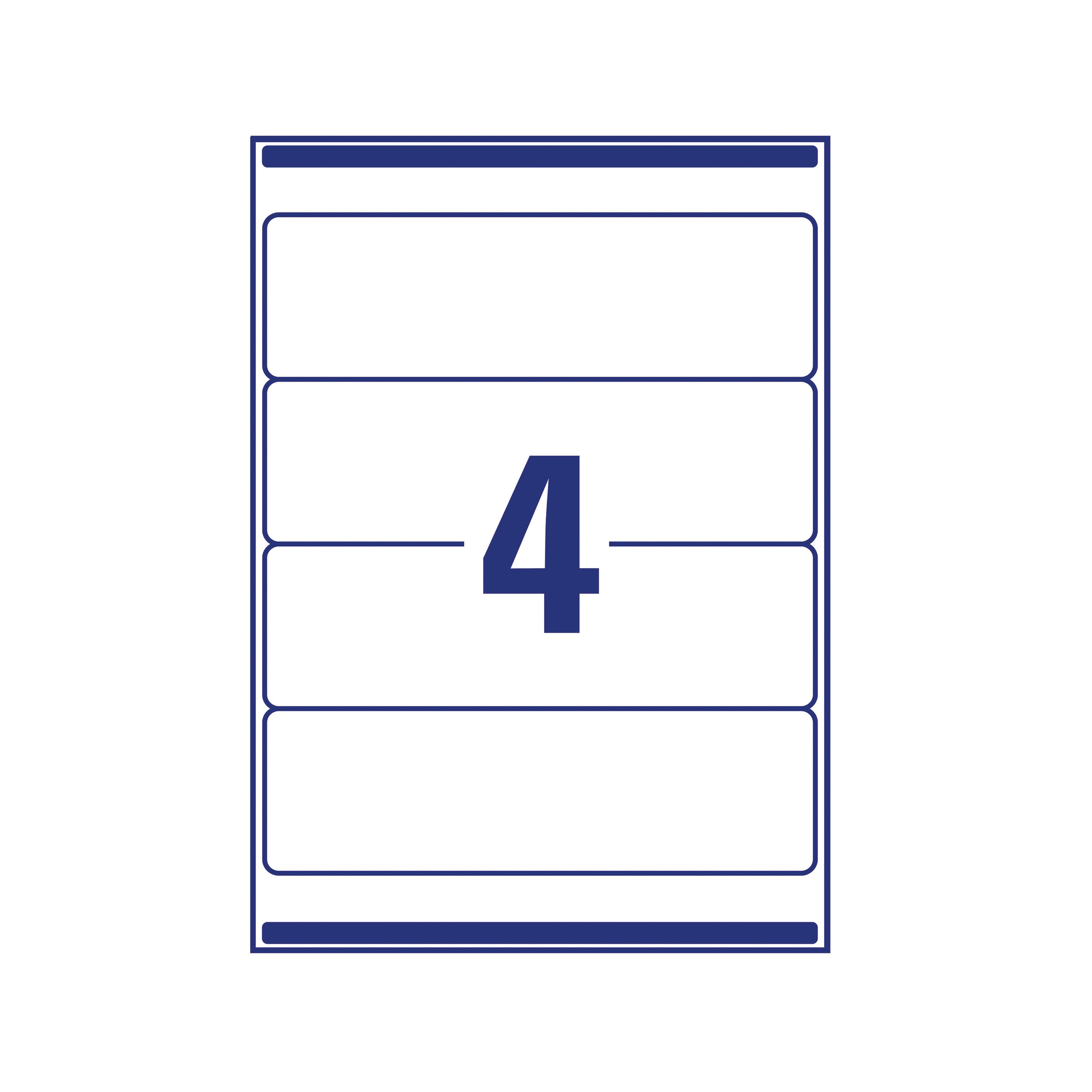 Avery Lever Arch Filing Laser Labels 200x60mm (Pack of 400) L7171-100