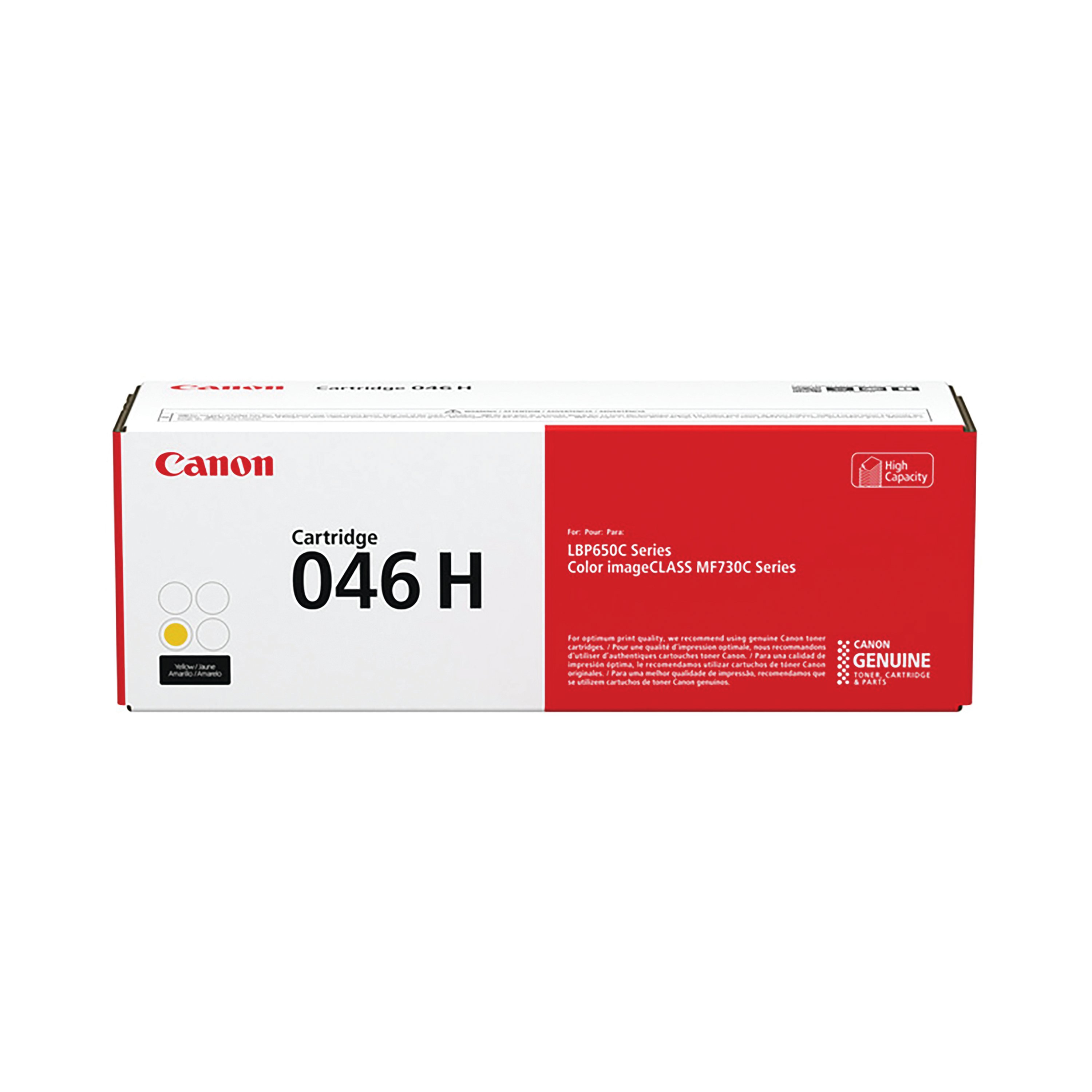 Image of Canon 046H Toner Cartridge High Yield Yellow 1251C002