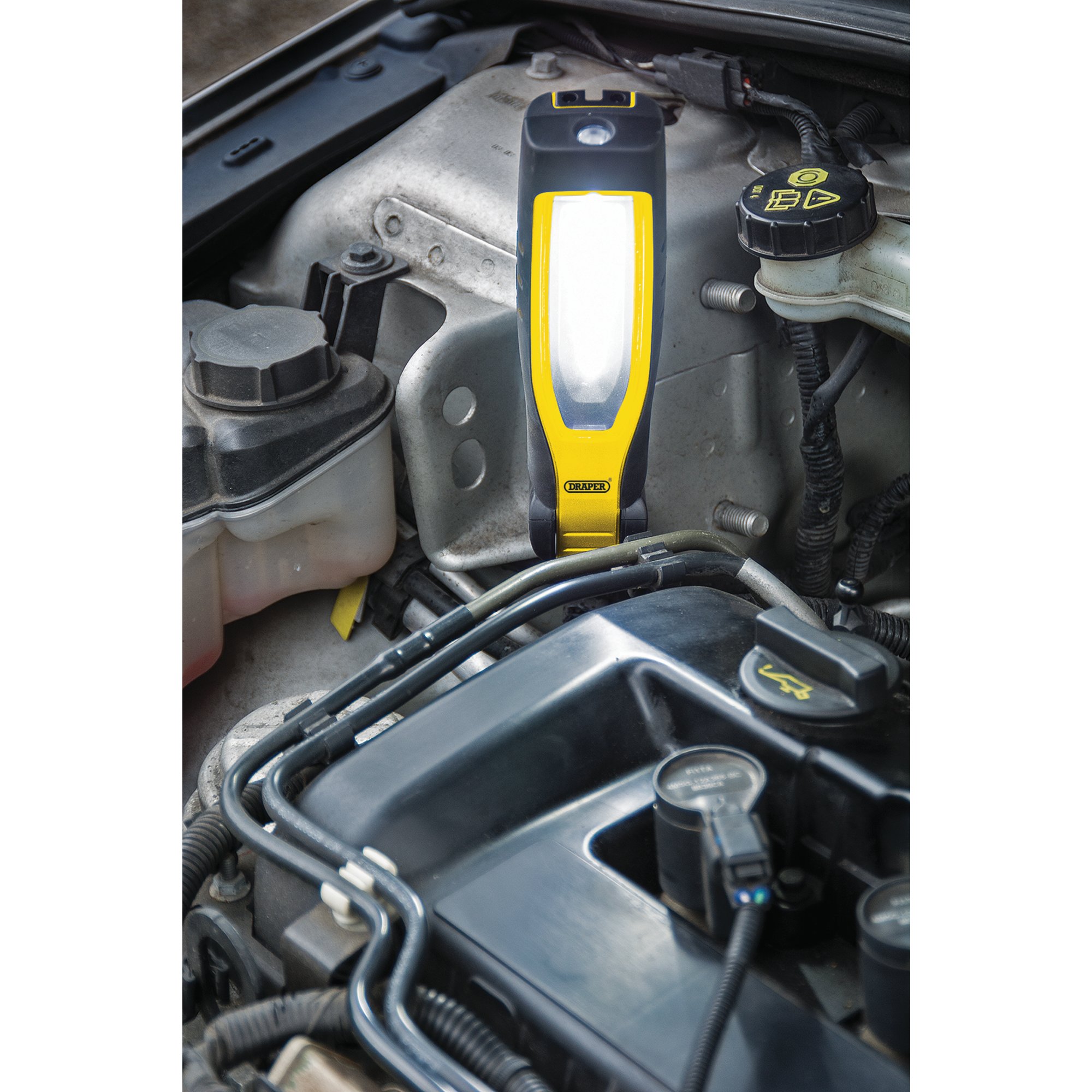Lampe D'inspection LED Draper 23843 - COB/SMD, Sans Fil, USB Rechargeable, Pliable
