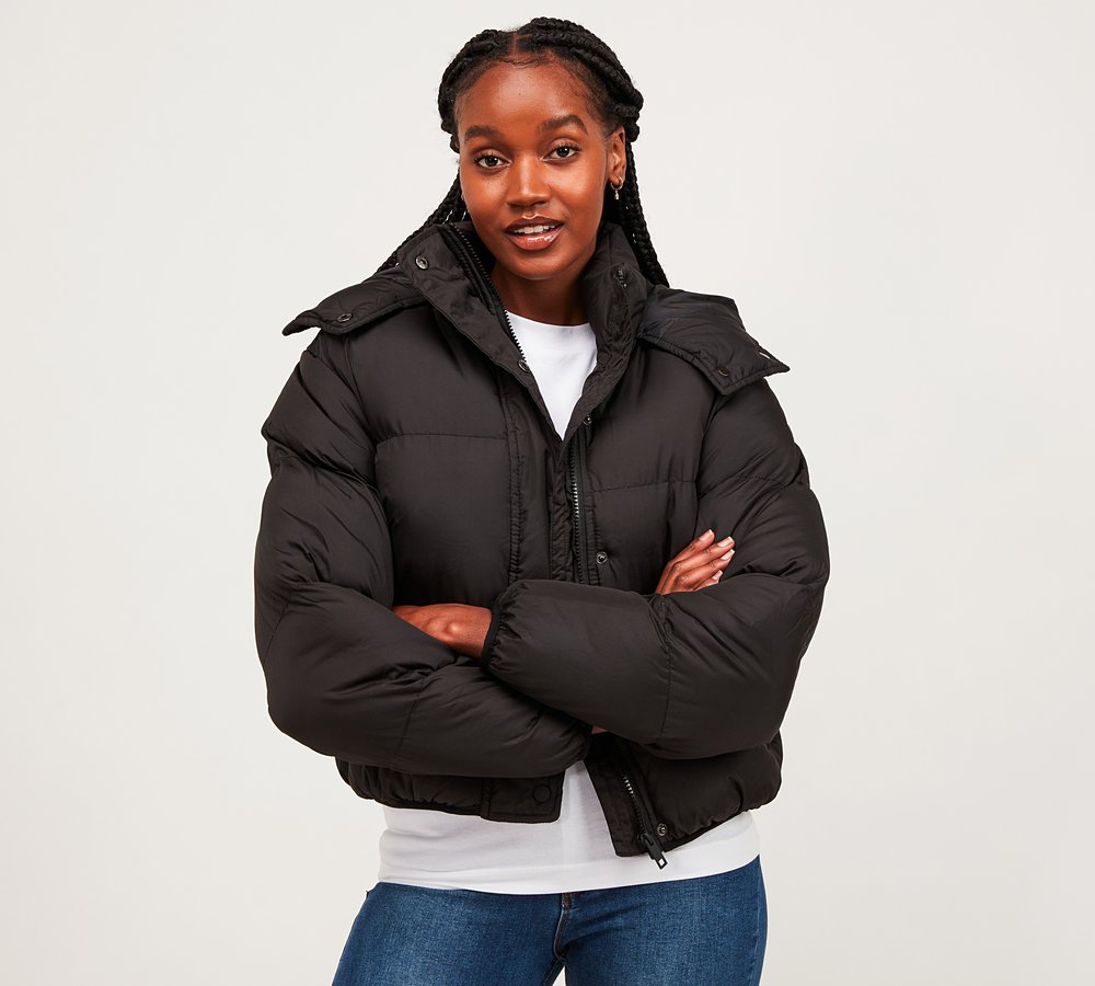 brave soul longline puffer jacket