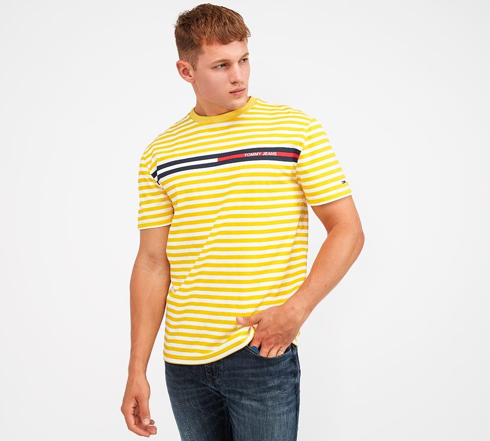 tommy jeans t shirt yellow