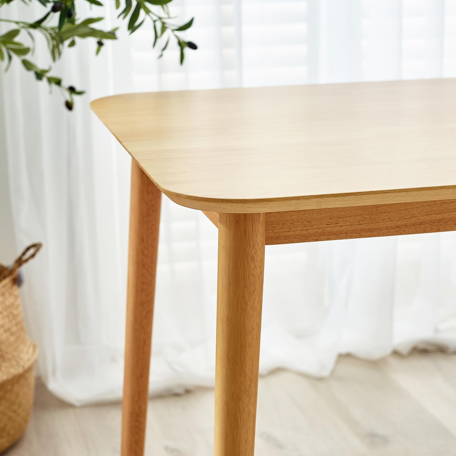 Lynton Small Wooden Rustic Dining Table & 2 Benches - Picture 6 of 26