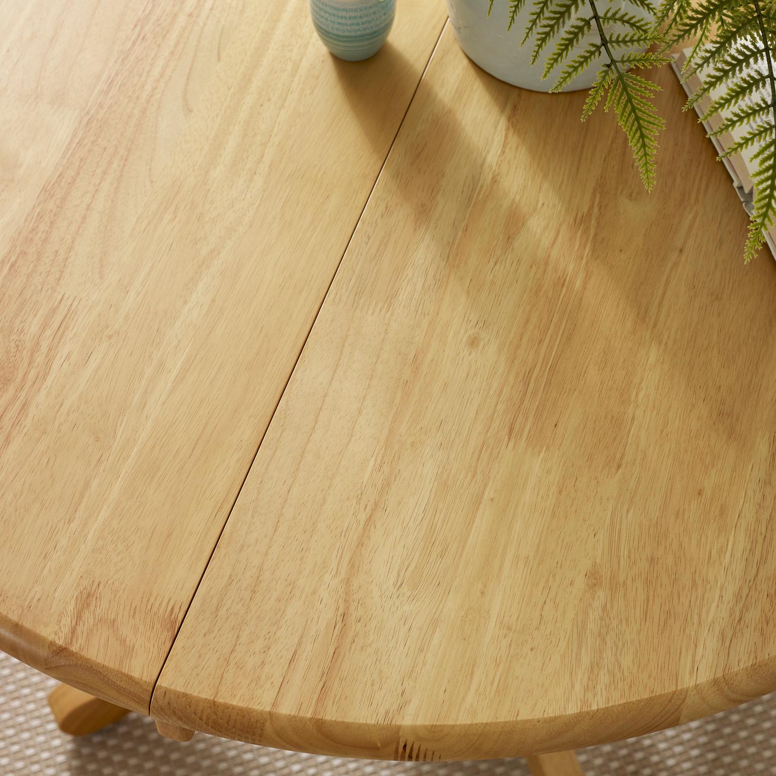 Padstow Wooden Extending Round Dining Table & 4 Millford Chairs - Picture 31 of 39