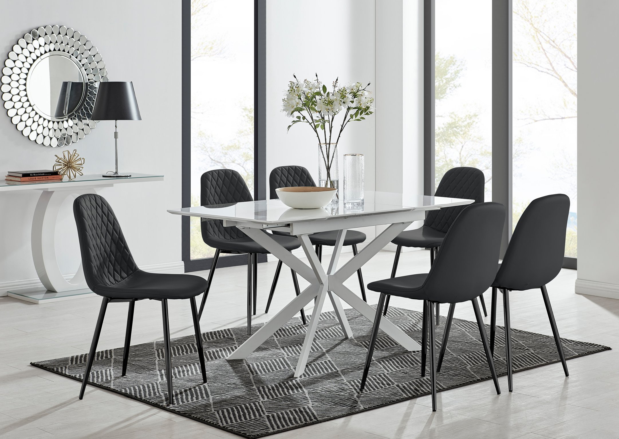 100cm extending dining table