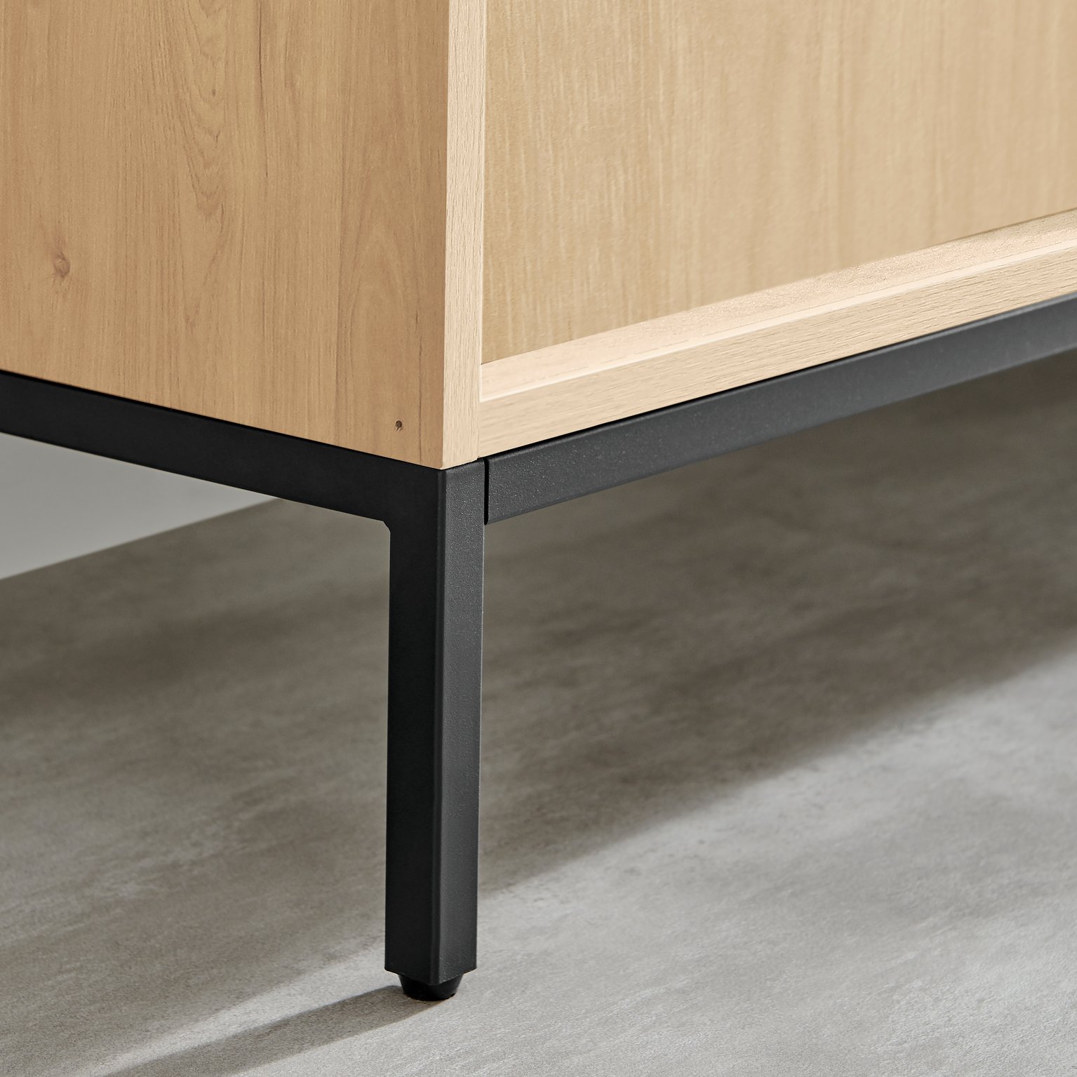 Svit Wooden Storage Sideboard Black Legs Minimalist Scandi Industrial 3 Drawers - Picture 14 of 14
