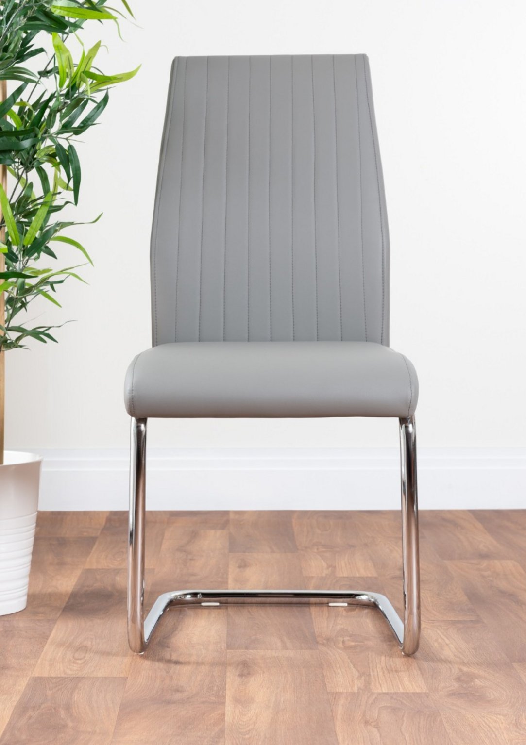 Bless international Lorenzo Modern Padded Faux Leather & Chrome Leg Kitchen  Dining Chairs Modern Design & Reviews - Wayfair Canada