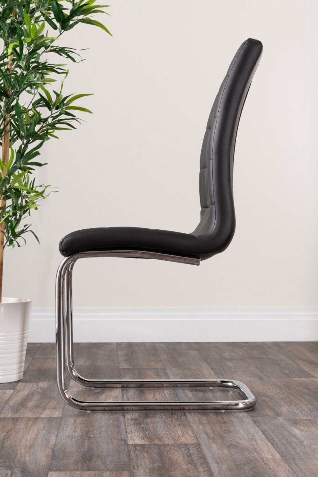 NOVARA Gold Round Tempered Glass Dining Table And 4 Faux Leather Dining Chairs - Picture 395 of 410