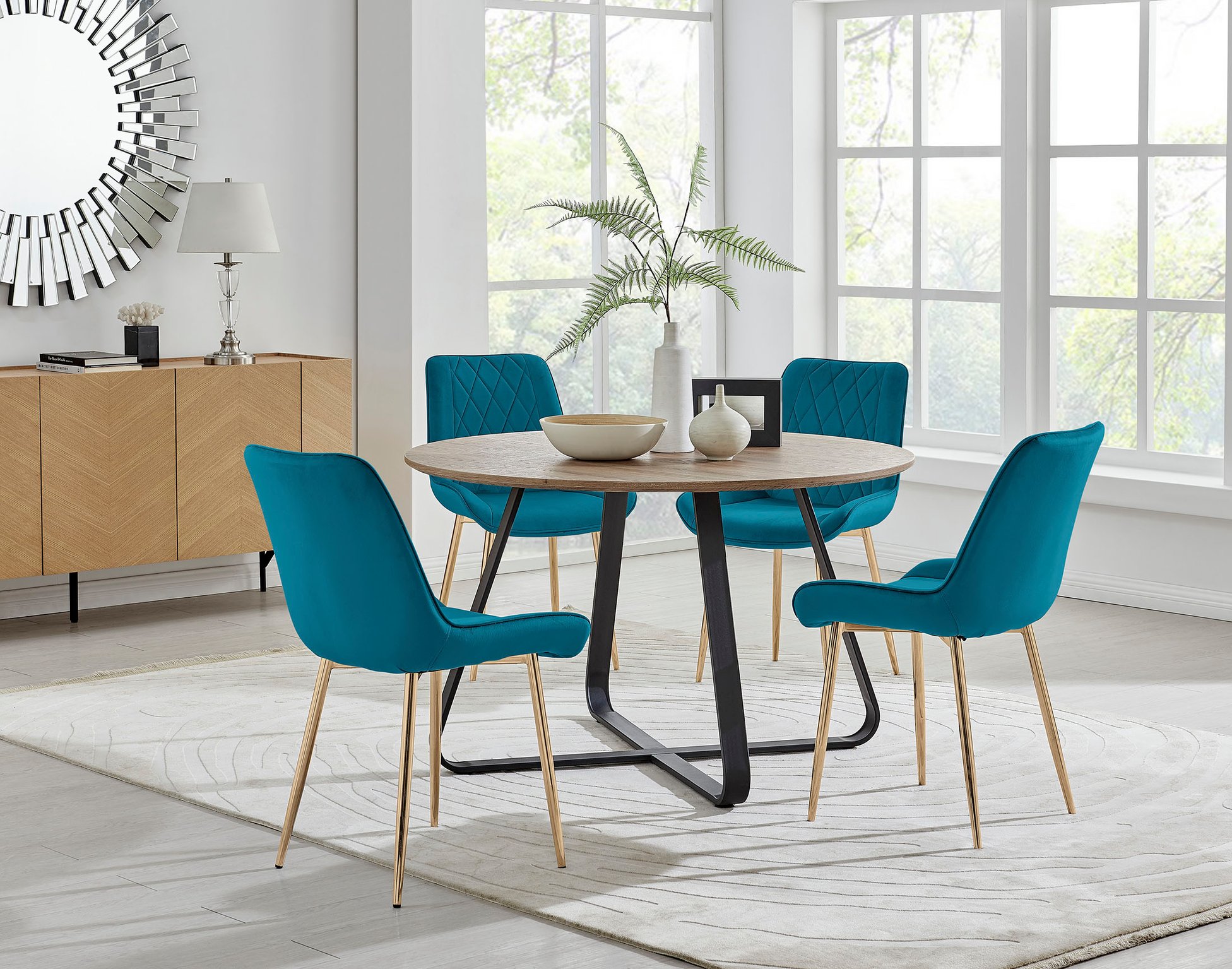 wood effect dining chairs