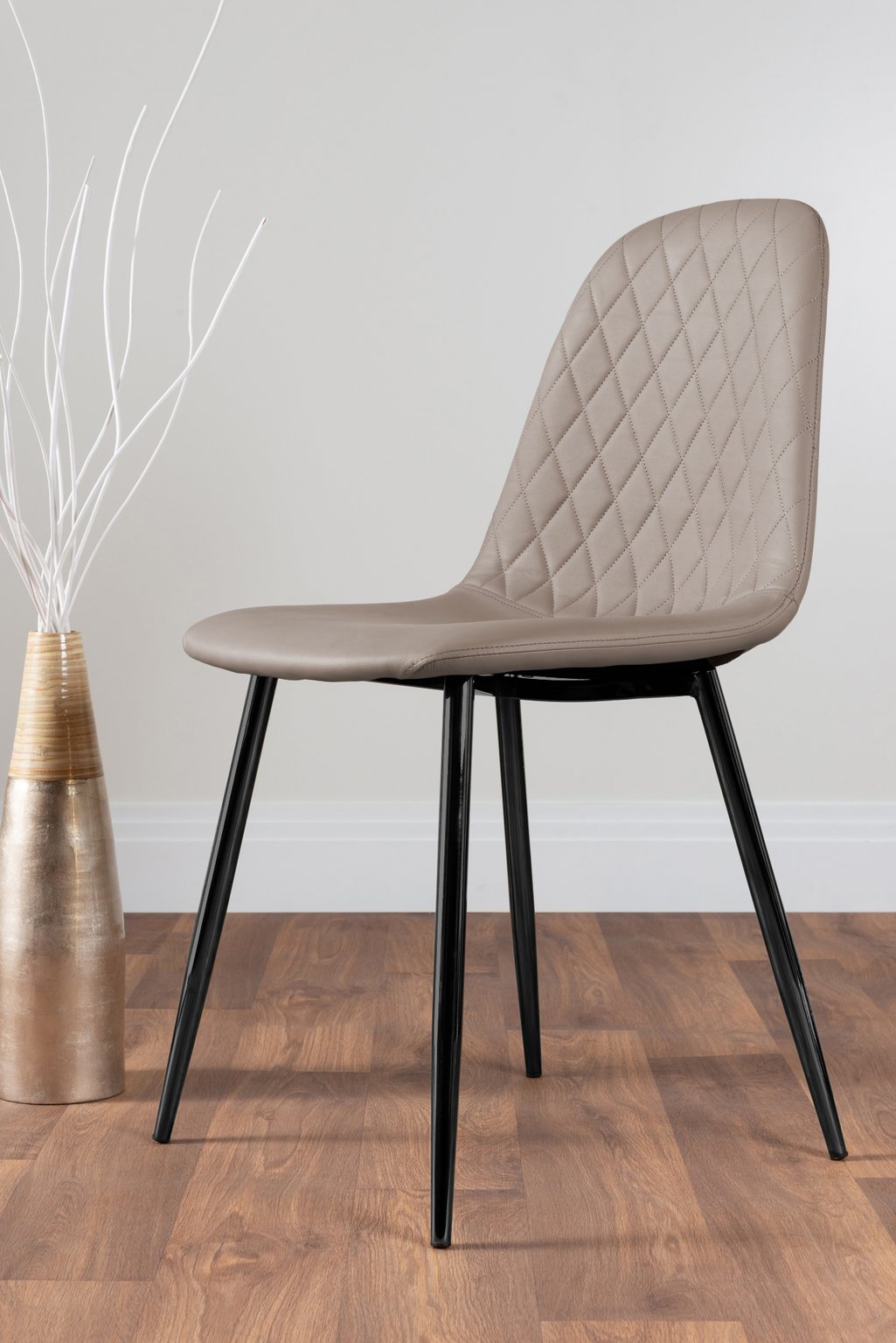 Seattle Glass and Black Leg Square Dining Table & 4 Corona Black Leg Chairs - Picture 42 of 58