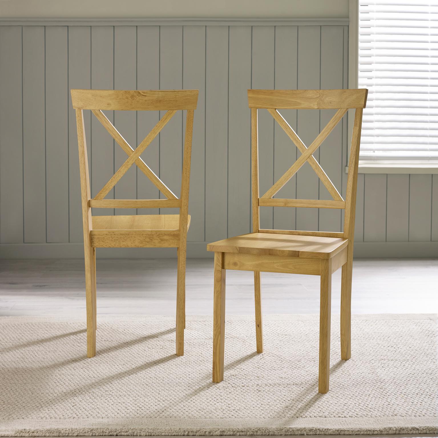 Bude 106cm Round Wooden Dining Table & 4 Millford Chairs Farmhouse - Picture 33 of 38