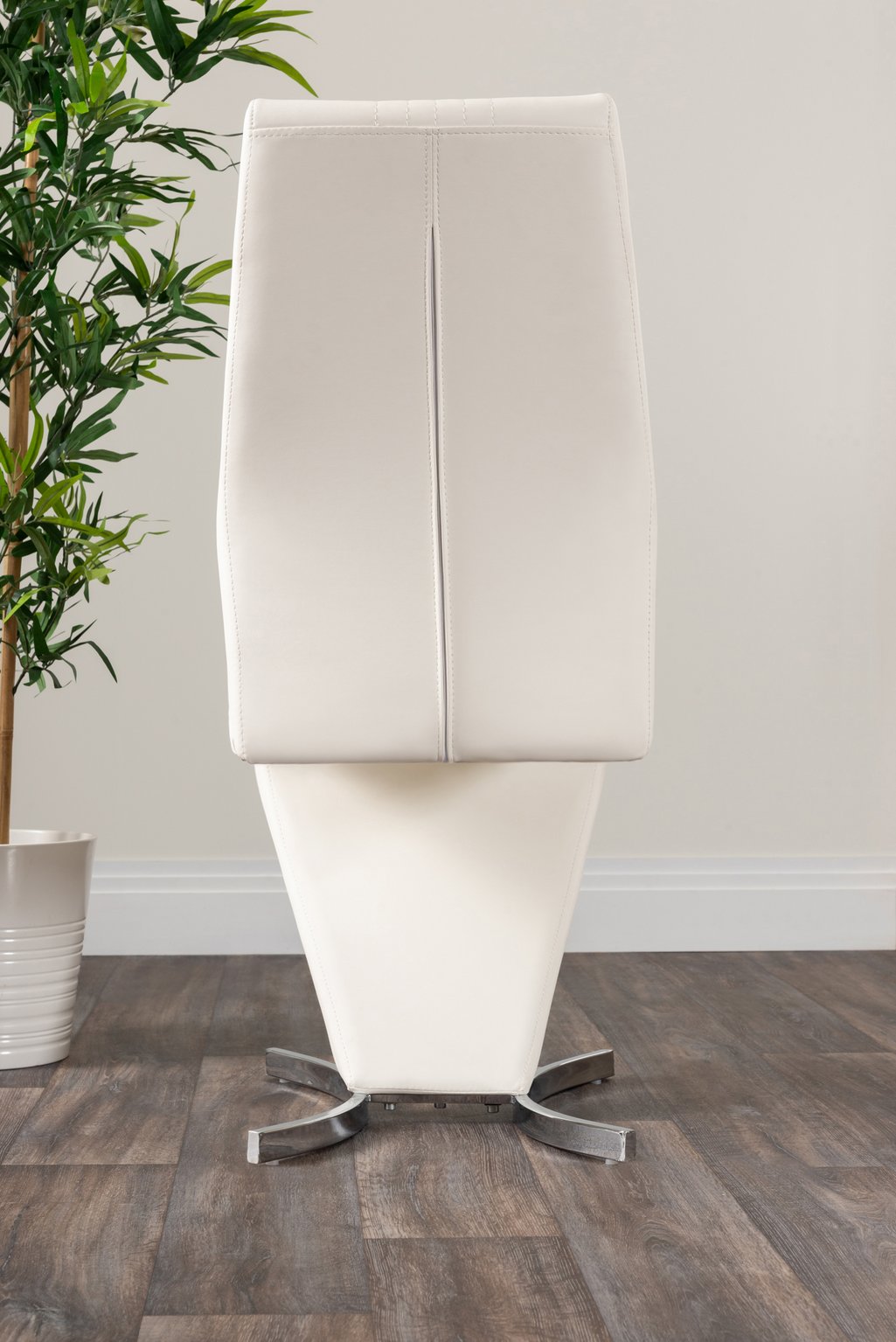 ATLANTA 4 White High Gloss Chrome Dining Table and 4 Faux Leather Dining Chairs - Picture 286 of 330